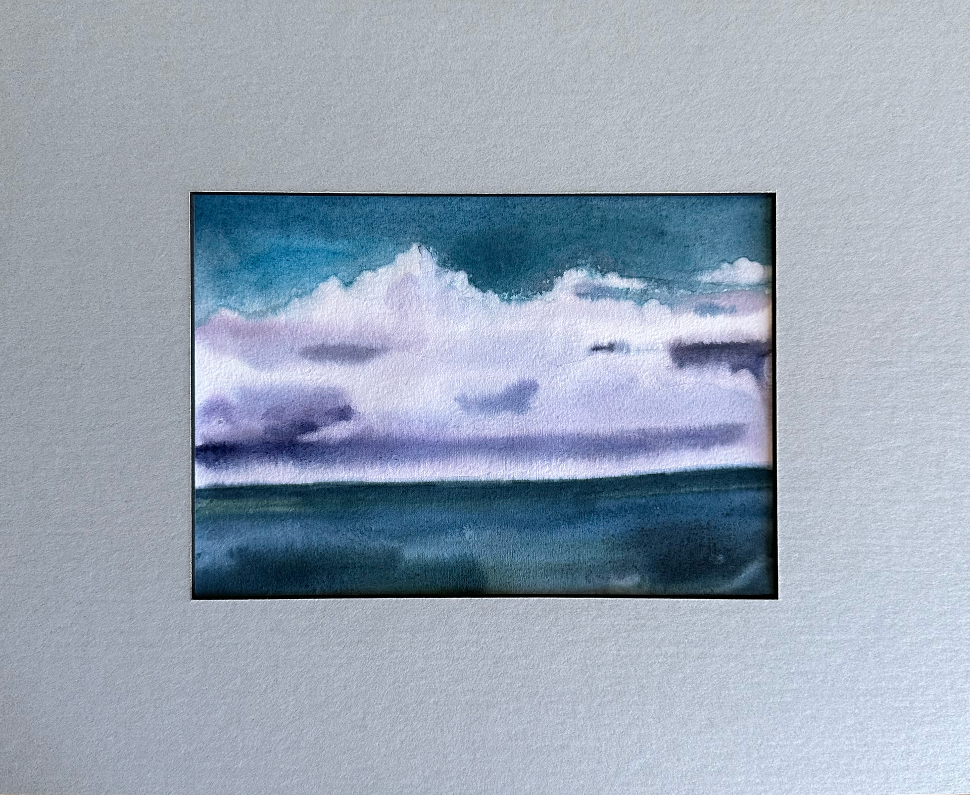 Алина Буглеева (Авторская графика - 
                  34 x 28 см) Морская синева