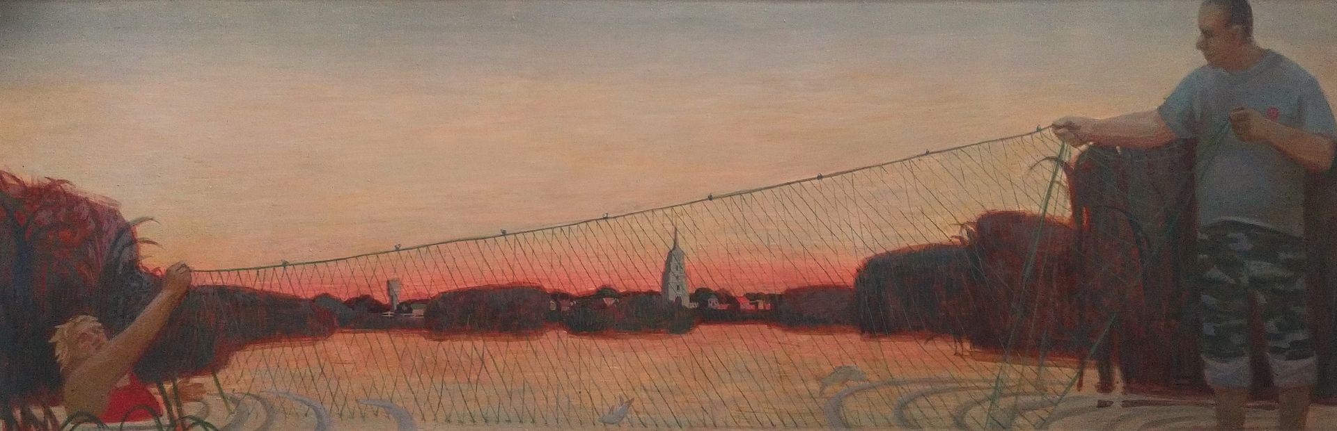 Анастасия Мотина (Картина, живопись - 
                  165 x 55 см) Сказка о рыбаке и рыбке