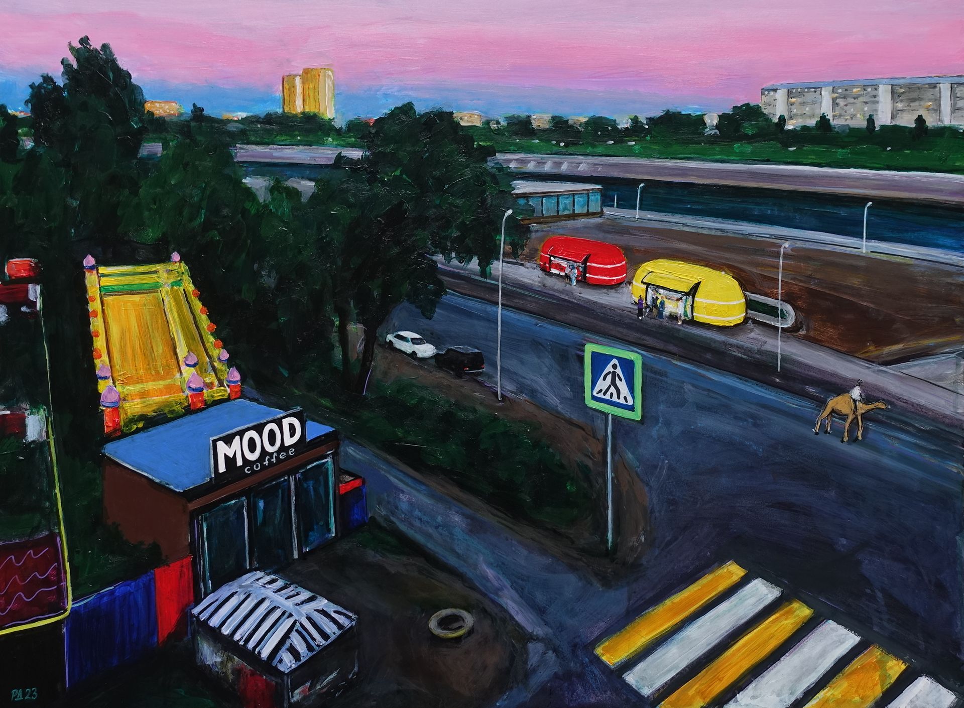 Денис Русаков (Картина, живопись - 
                  70 x 52 см) Mood (Летний вечер в Тюмени)