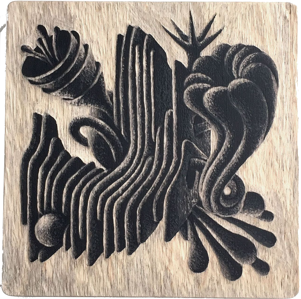 Женя Желваков (Картина, живопись - 
                  19 x 19 см) Без названия