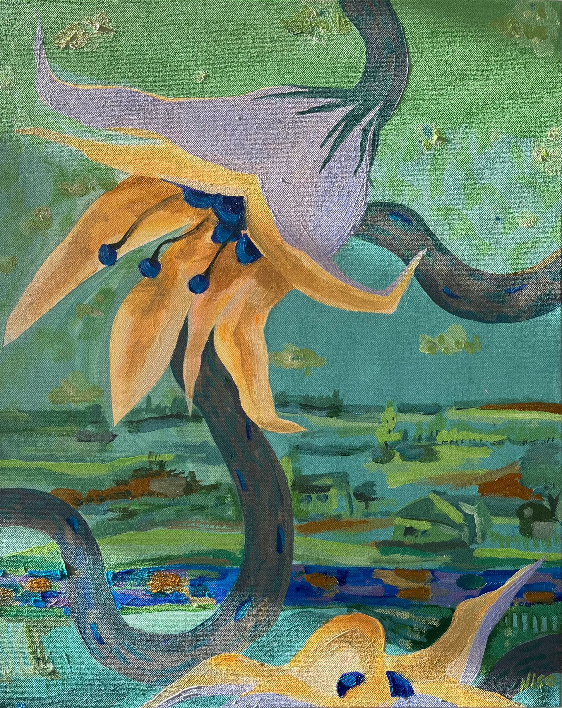 Нисо Атаханова (Картина, живопись - 
                  40 x 50 см) Пробуждение