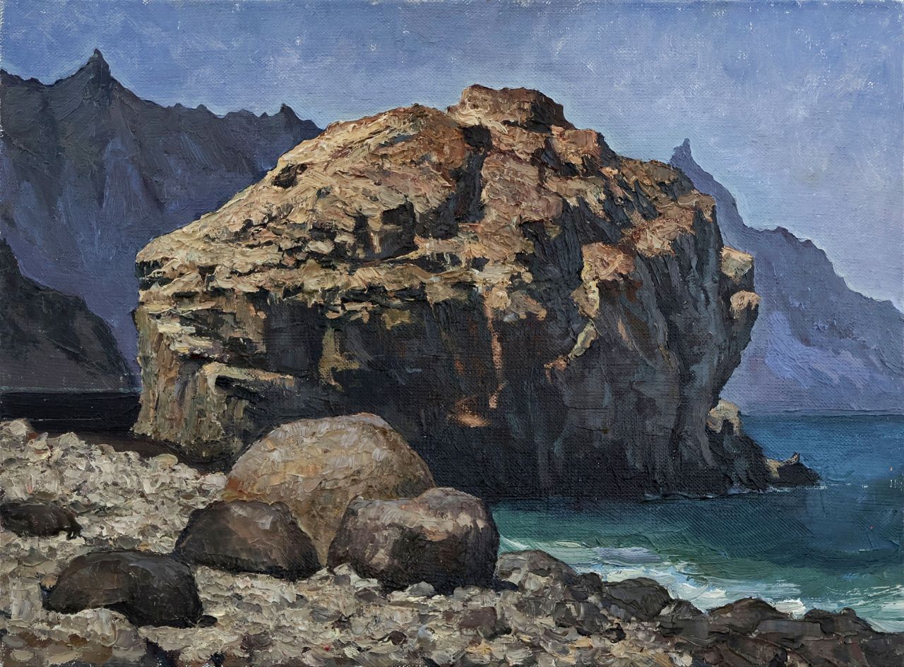 Ольга Федорова (Картина, живопись - 
                  40 x 30 см) Скала виноделов