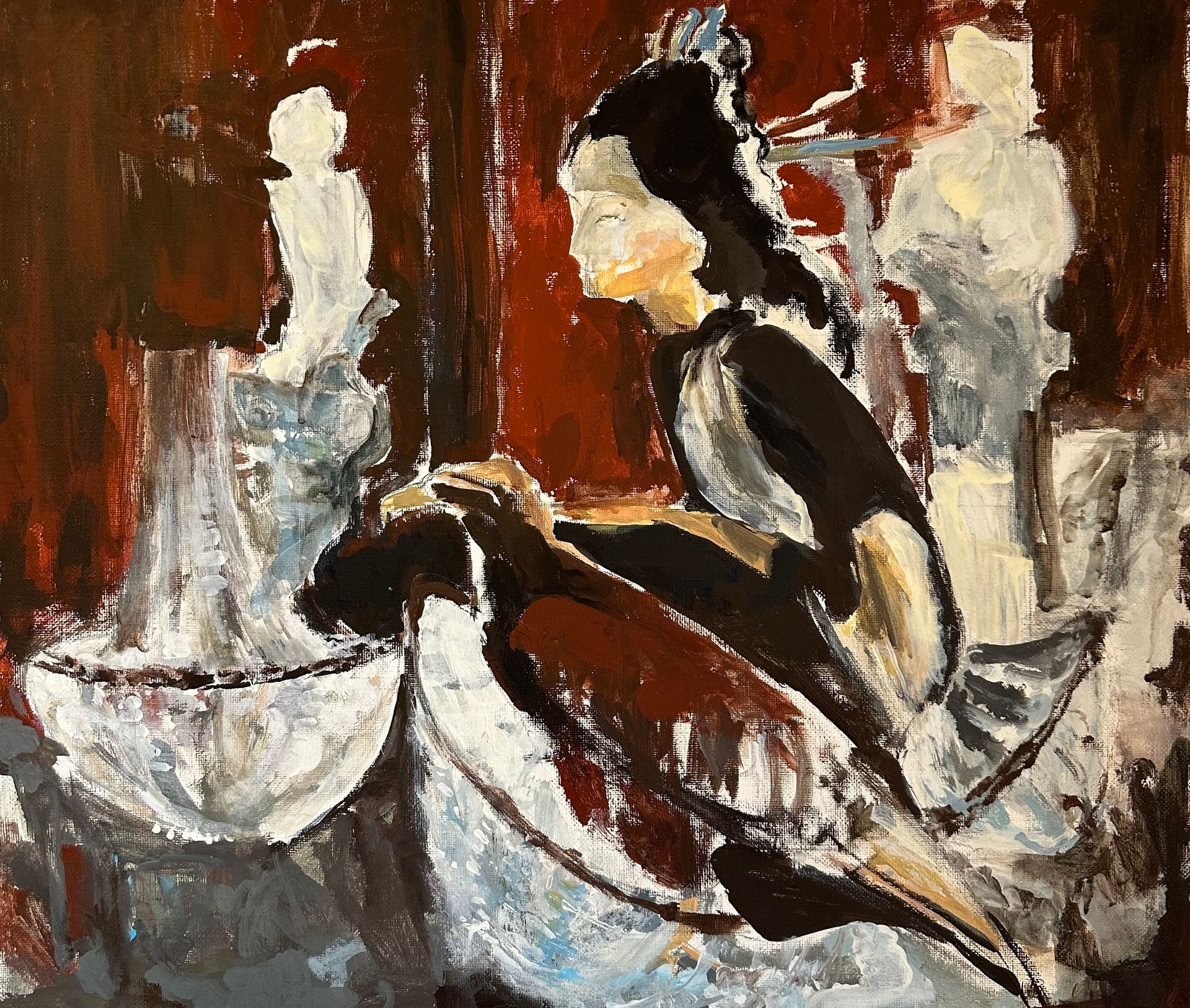 Светлана Федорова (Картина, живопись - 
                  70 x 60 см) Птица