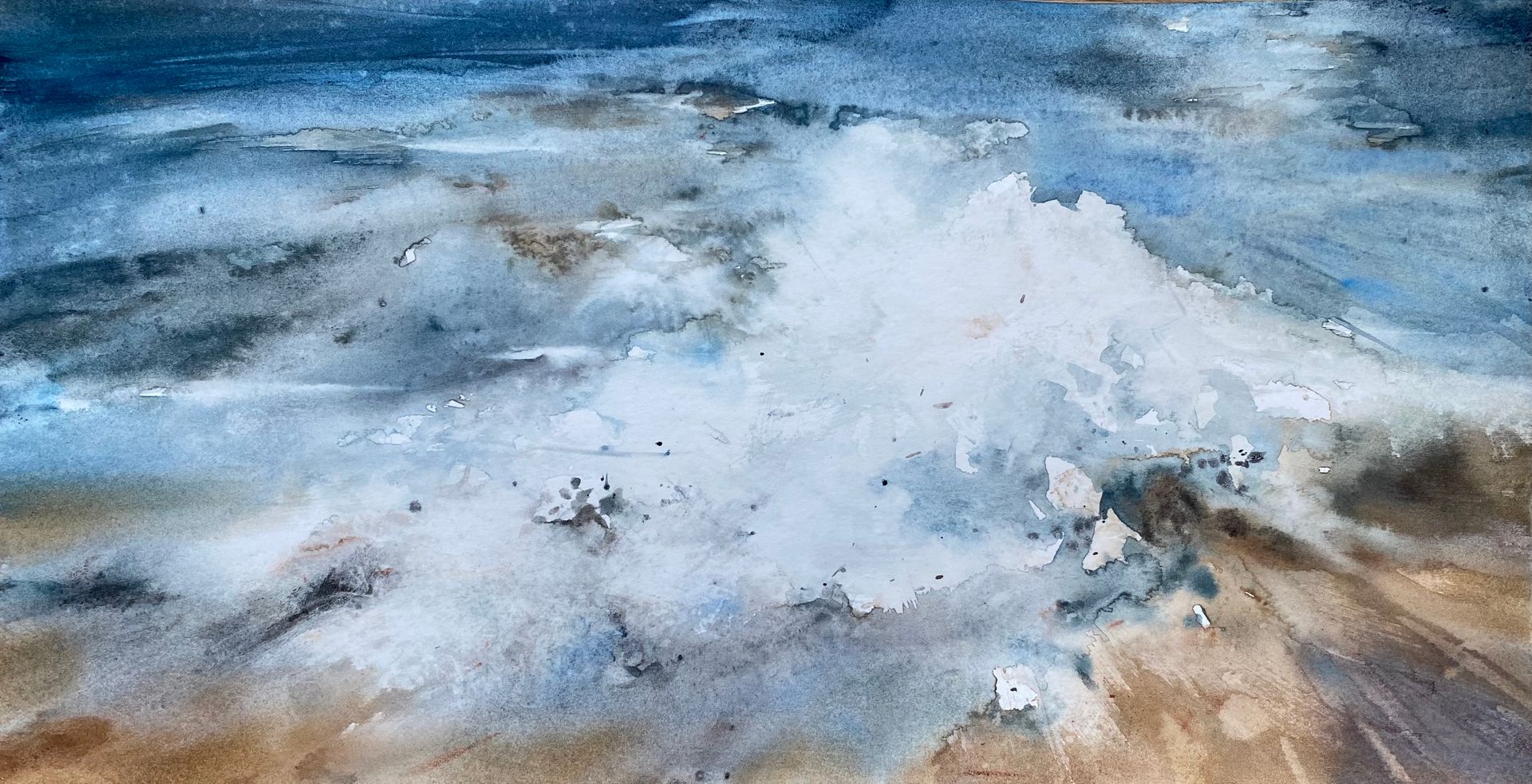 Анна Богинская (Авторская графика - 
                  39.5 x 20 см) Волна
