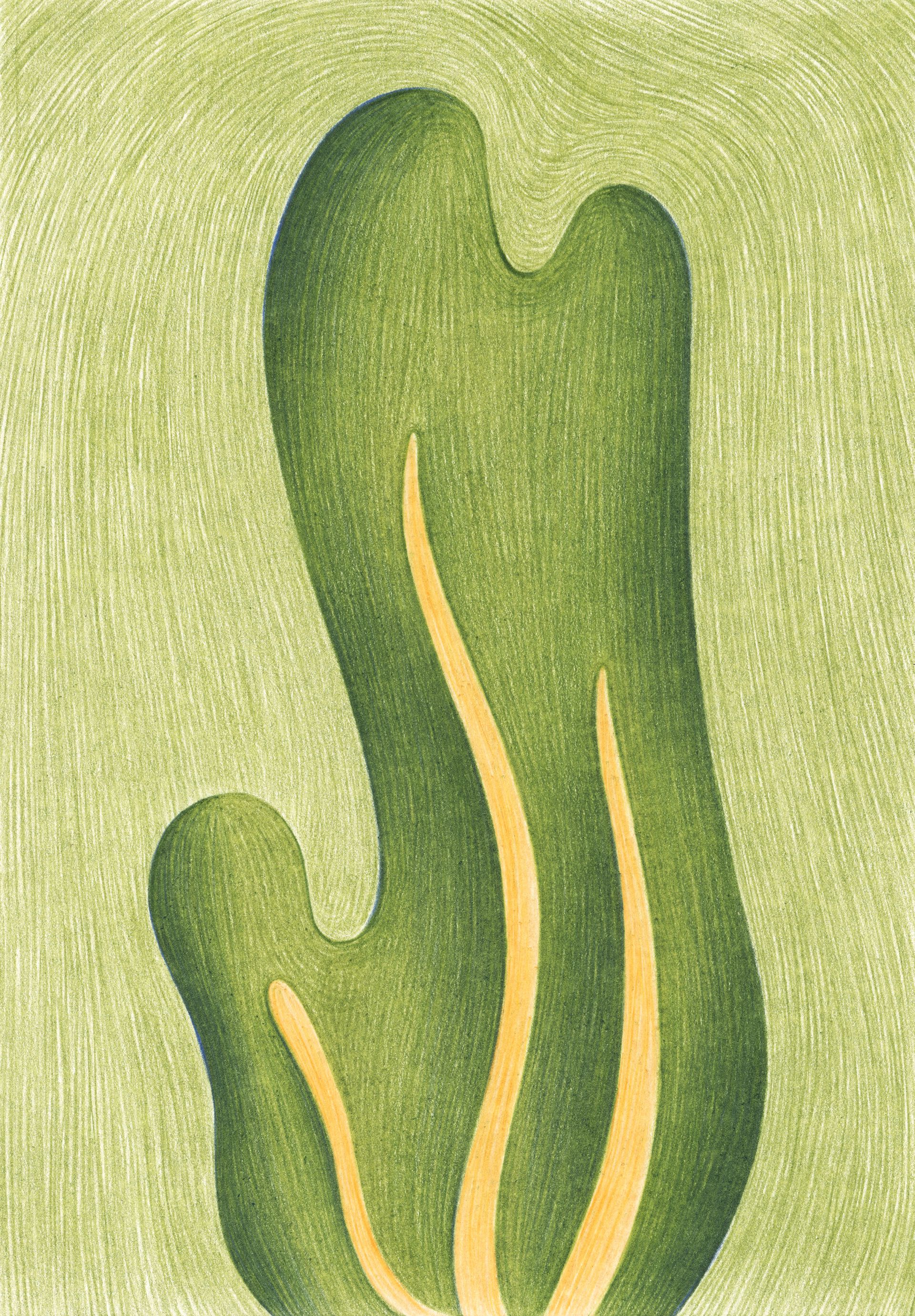 Лиза Одиноких (Графика цифровая (принты) - 
                  29.7 x 42 см) Принт "Еще одна милая водоросль"