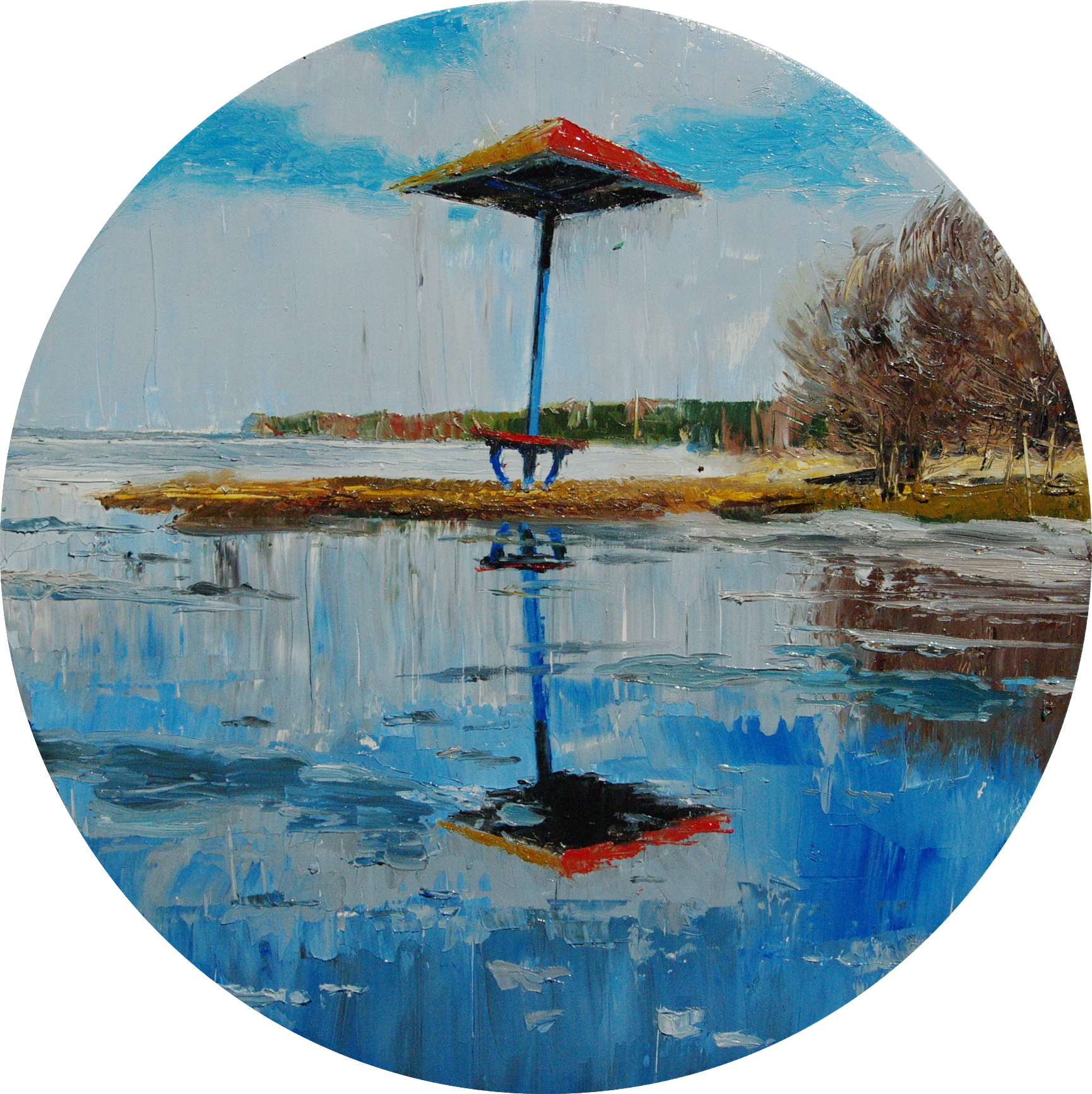 Алан Хатагты (Картина, живопись - 
                  25 x 25 см) Апрель