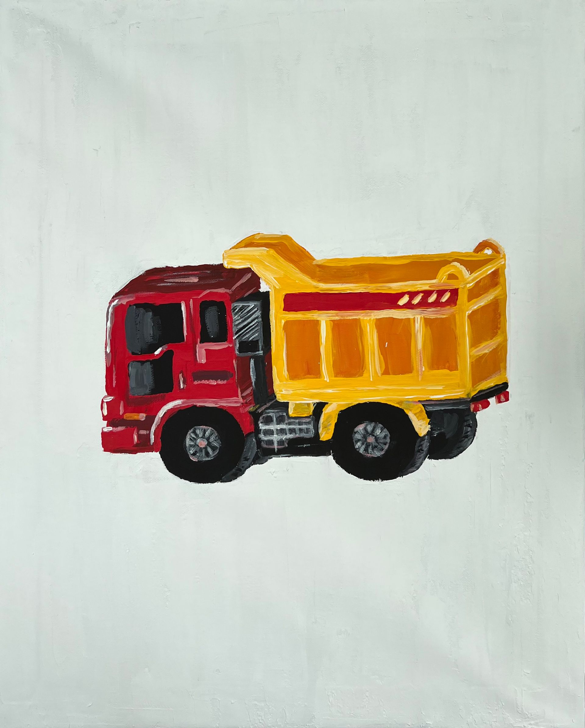 Майя Л (Картина, живопись - 
                  40 x 50 см) Yellow truck