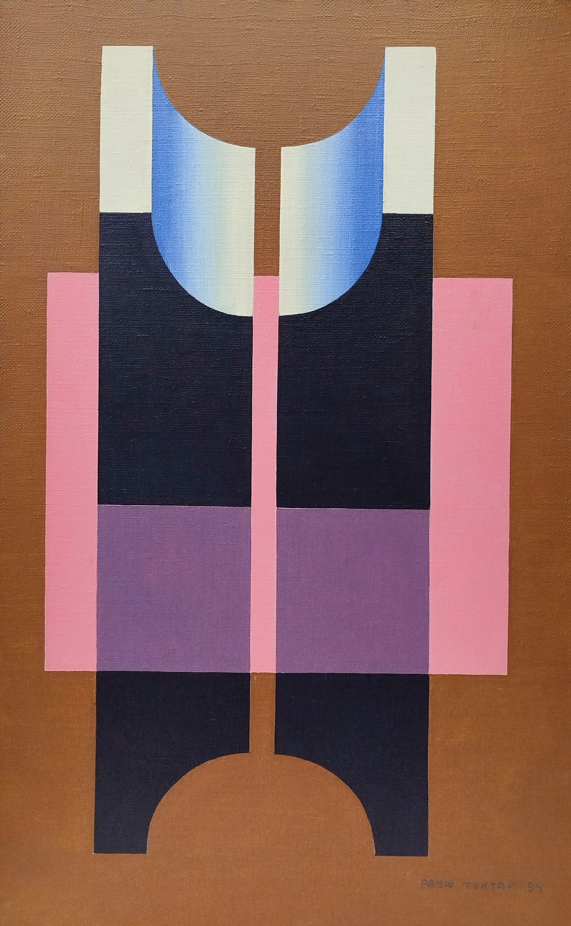 Рауф Туктар (Картина, живопись - 
                  46 x 73 см) Металл и стекло