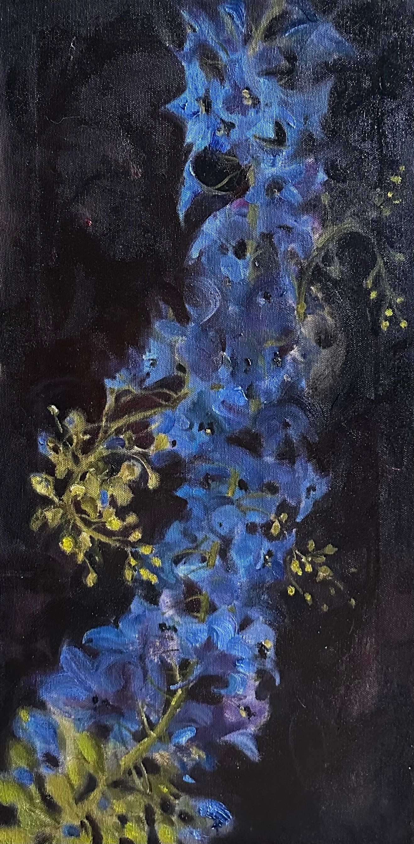 Алина Буглеева (Картина, живопись - 
                  50 x 100 см) Дельфиниум