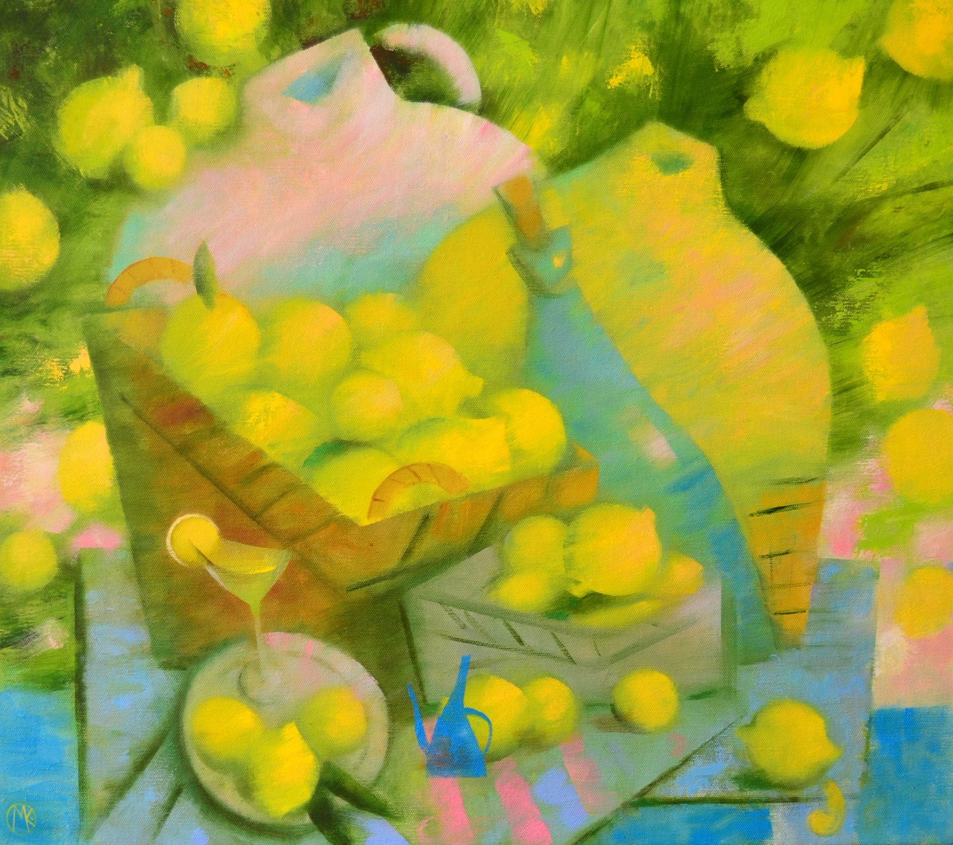 Мария Князева (Картина, живопись - 
                  80 x 70 см) Лимоны и лимонад