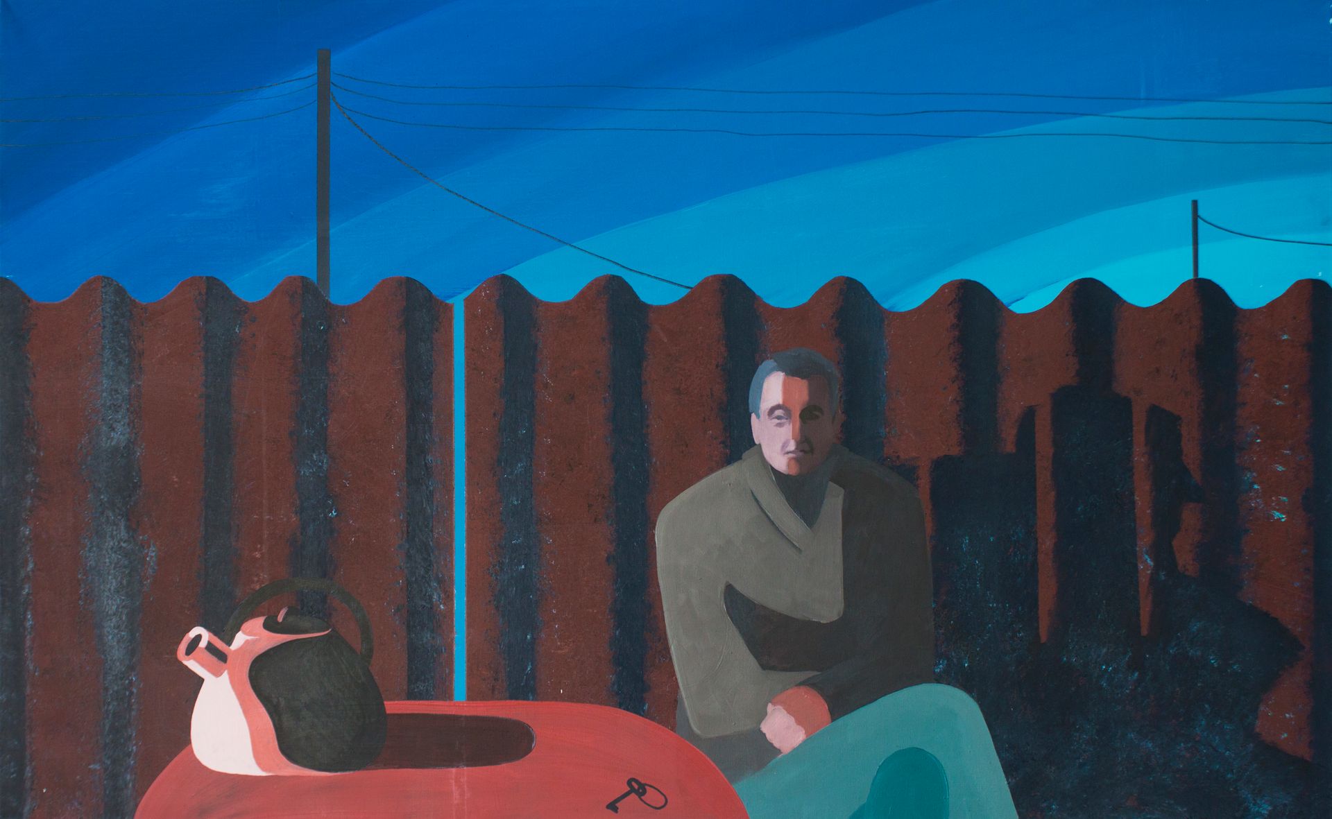 Анна Мельниченко (Картина, живопись - 
                  130 x 80 см) Вечер в деревне