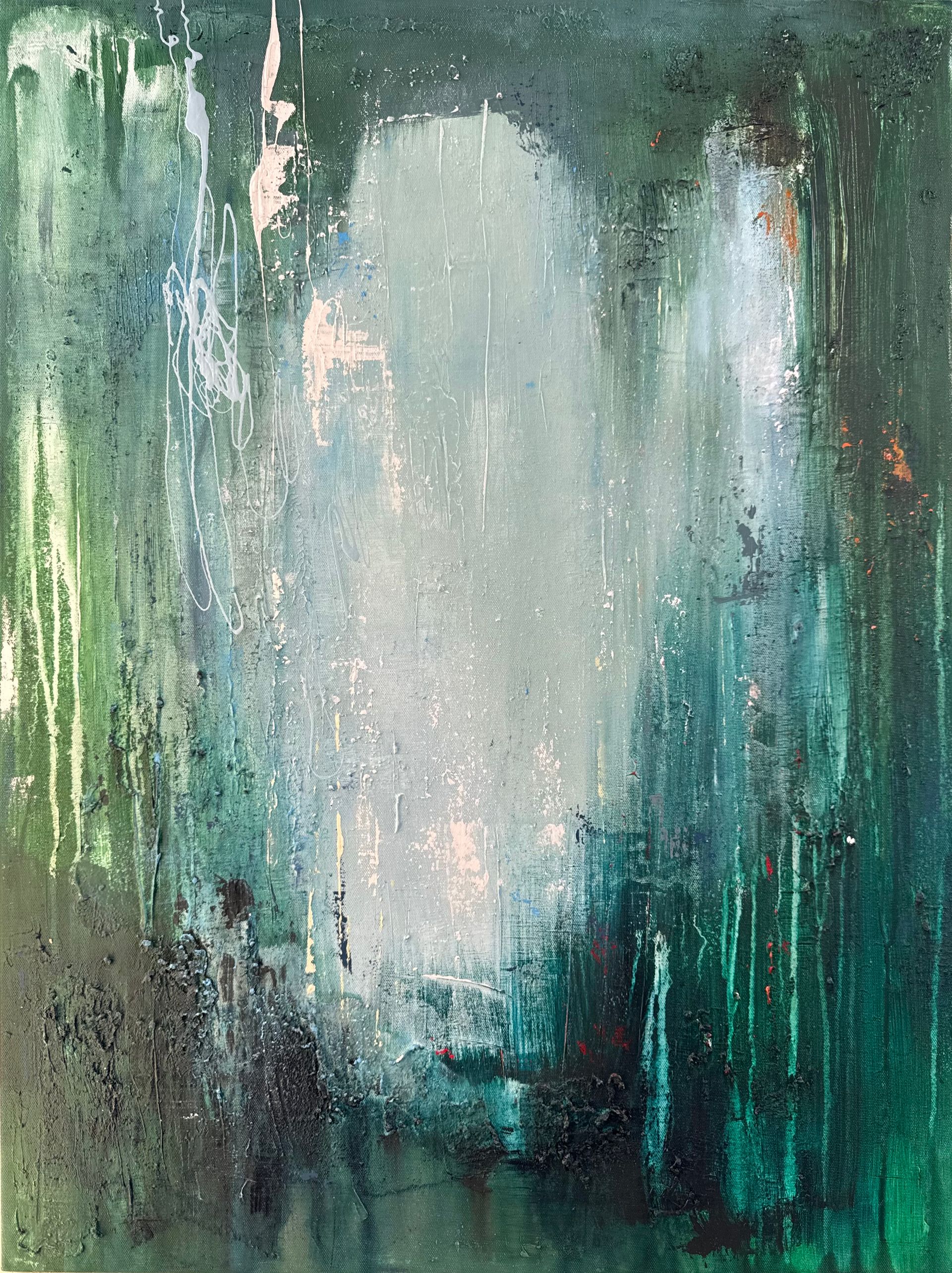 Катерина Горячева (Картина, живопись - 
                  60 x 80 см) Задерживая дыхание