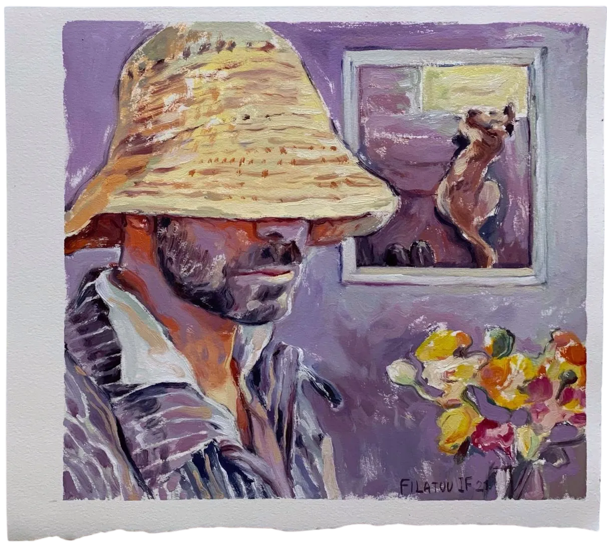 Илья Филатов (Авторская графика - 
                  39 x 36 см) Guglielmo '21