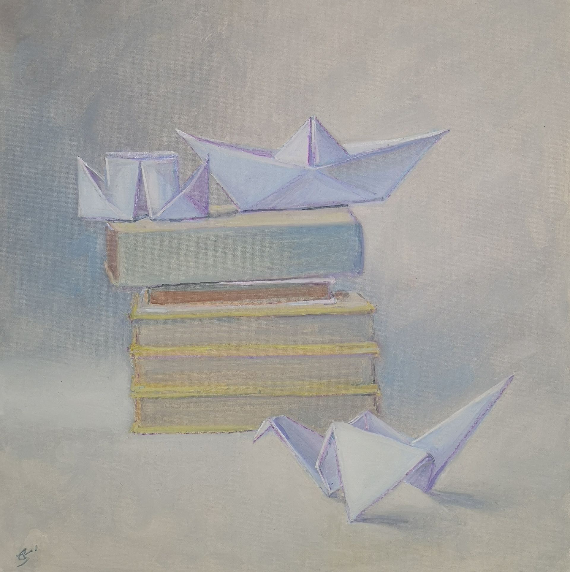 Елена Санина (Картина, живопись - 
                  40 x 40 см) Бумага