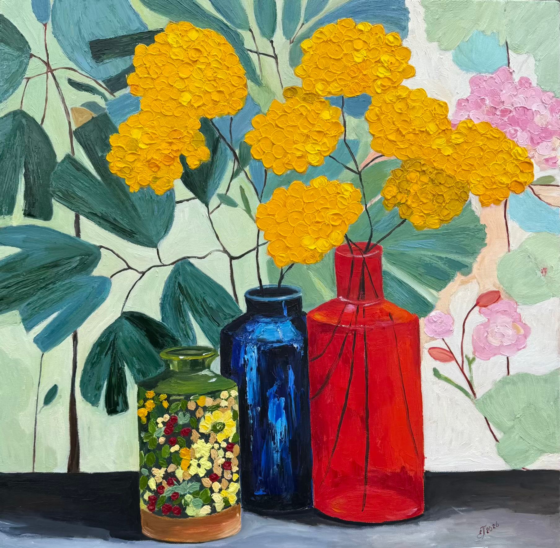 Елена Полищук (Картина, живопись - 
                  70 x 70 см) Солнечная роскошь