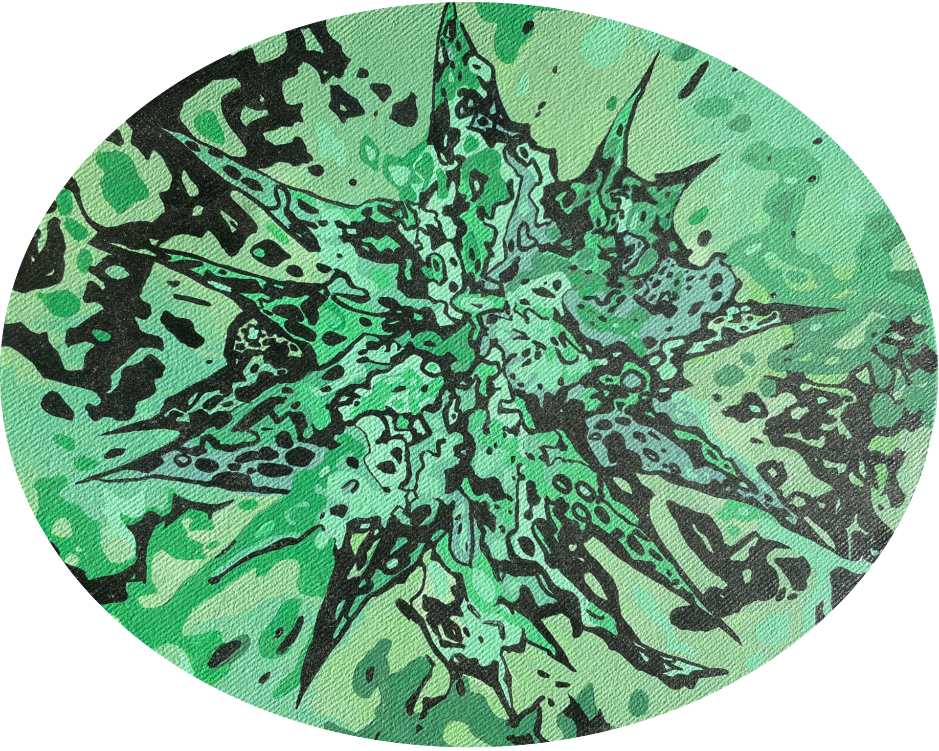 Виктория Никулочкина (Картина, живопись - 
                  30 x 25 см) Green