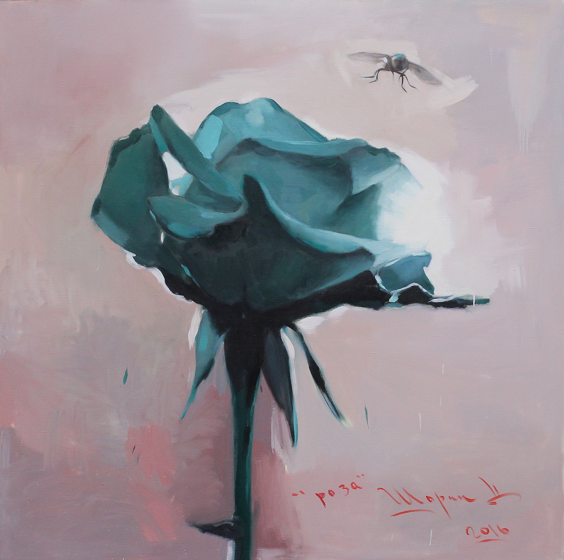 Дмитрий Шорин (Картина, живопись - 
                  100 x 100 см) Роза