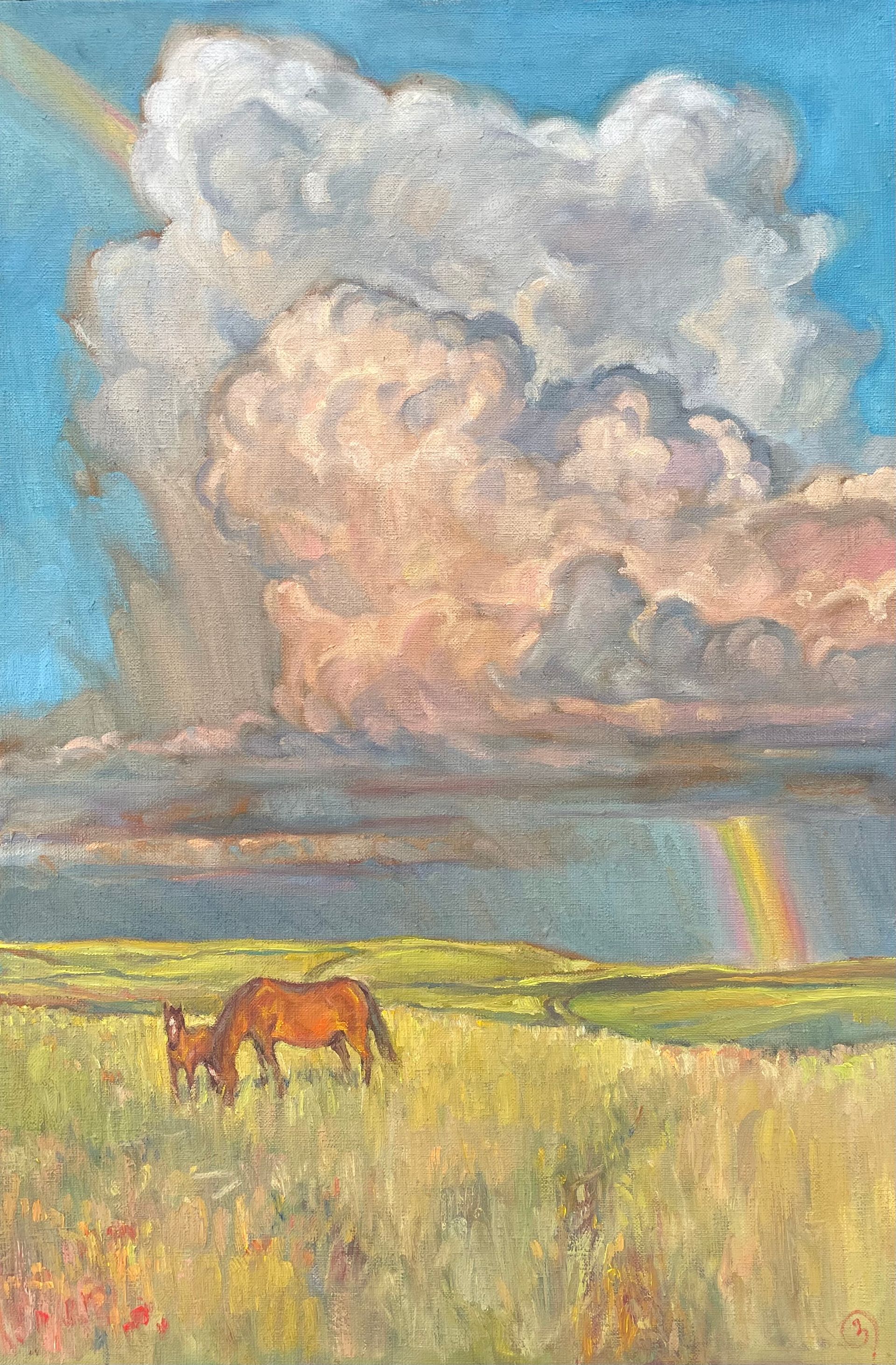 Залифа Хибатова (Картина, живопись - 
                  40 x 60 см) После дождя