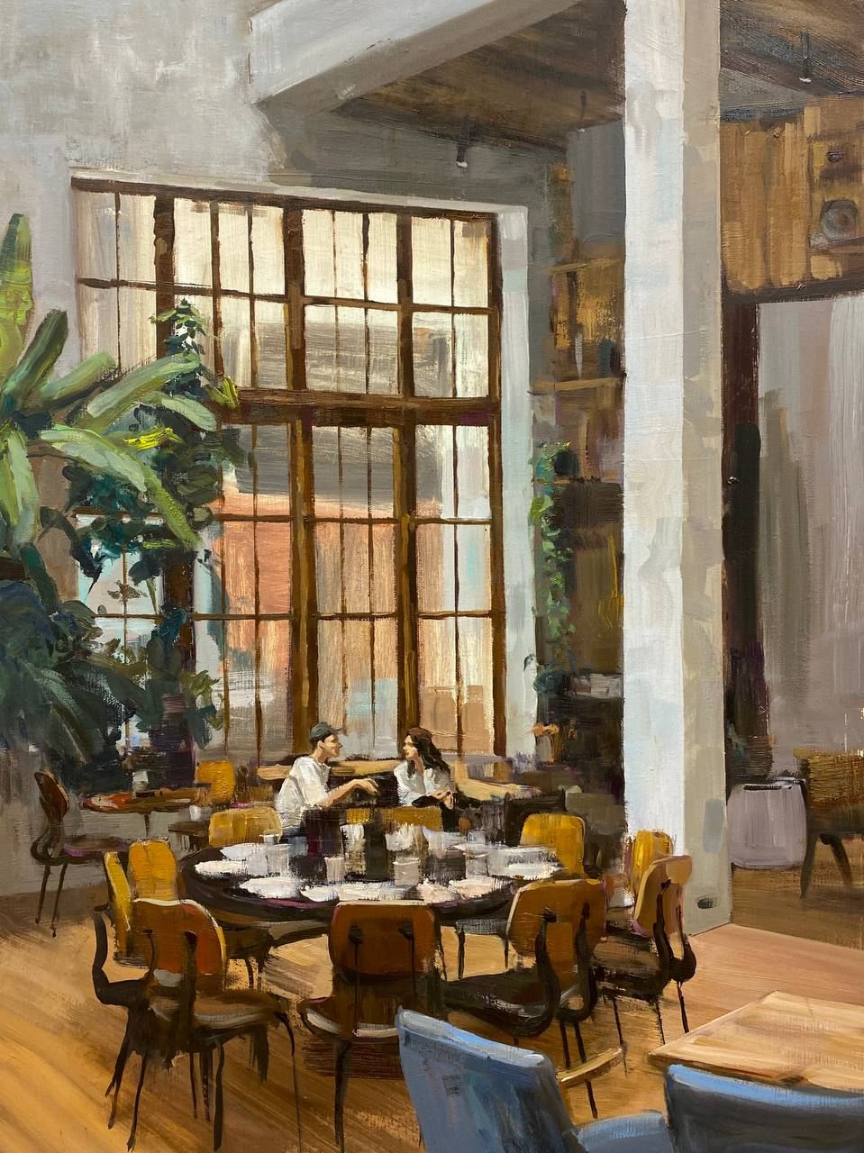 Вячеслав Кривцов (Картина, живопись - 
                  60 x 80 см) Деловая встреча