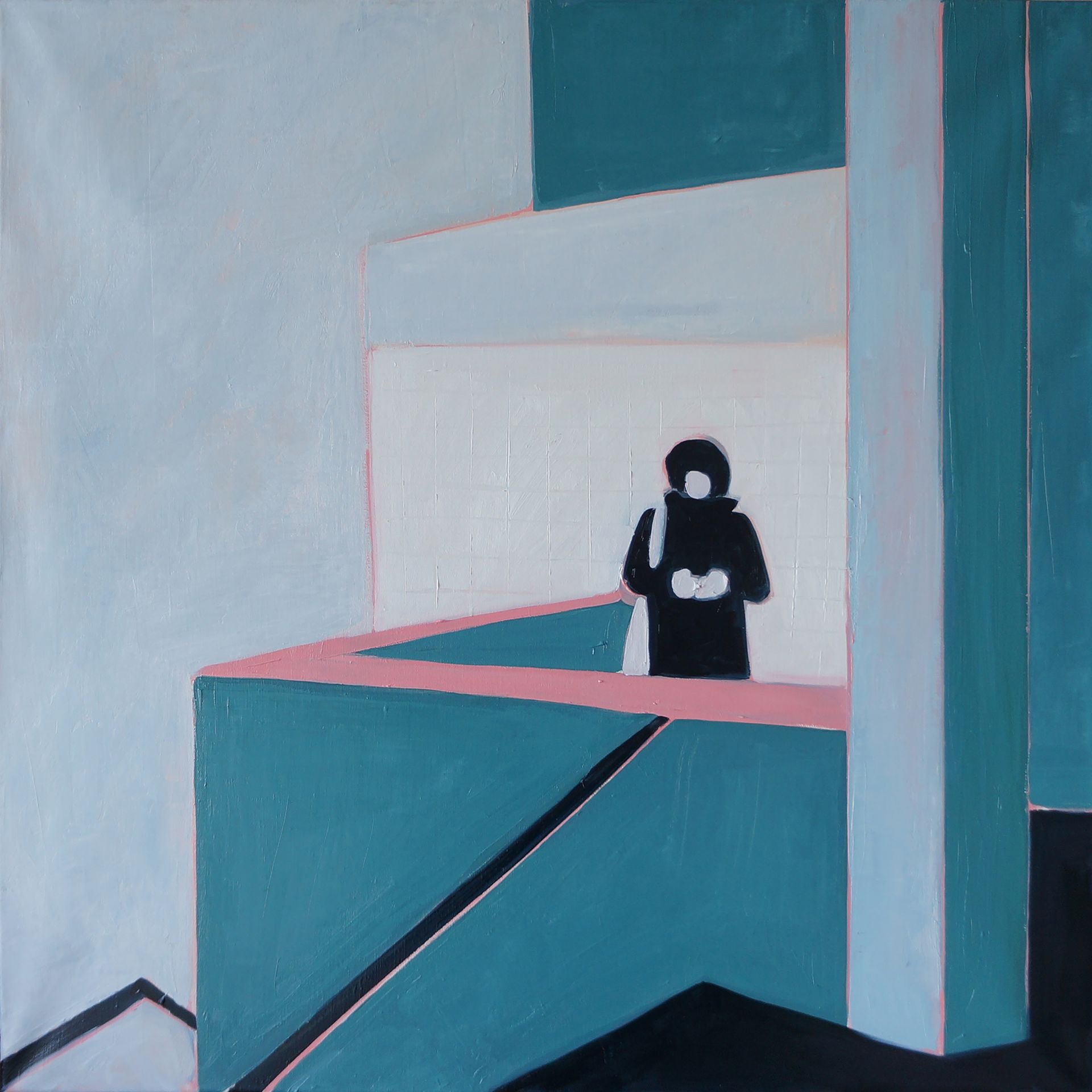 Мария Костарева (Картина, живопись - 
                  80 x 80 см) Pearl