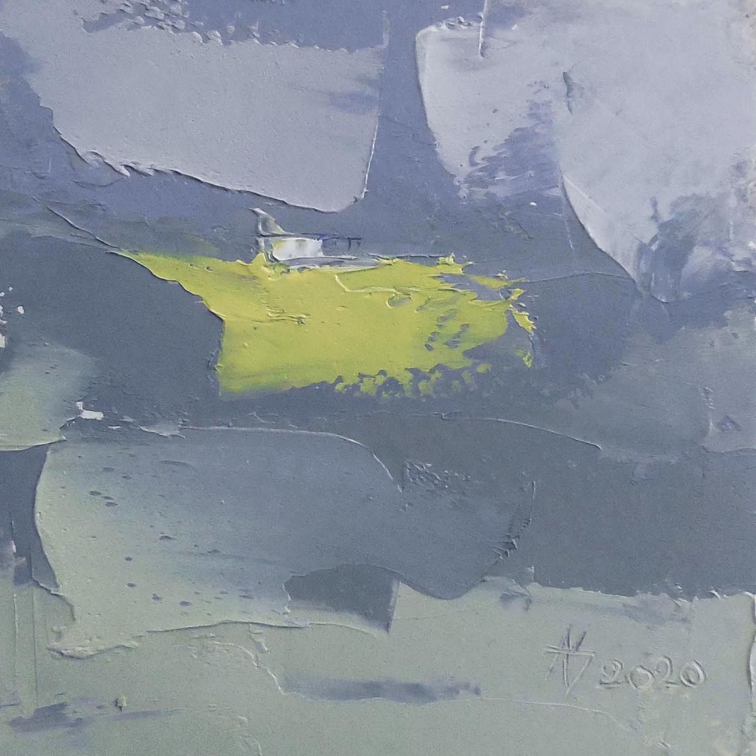 Андрей Шенгелия (Картина, живопись - 
                  12.5 x 12.5 см) Немного снега