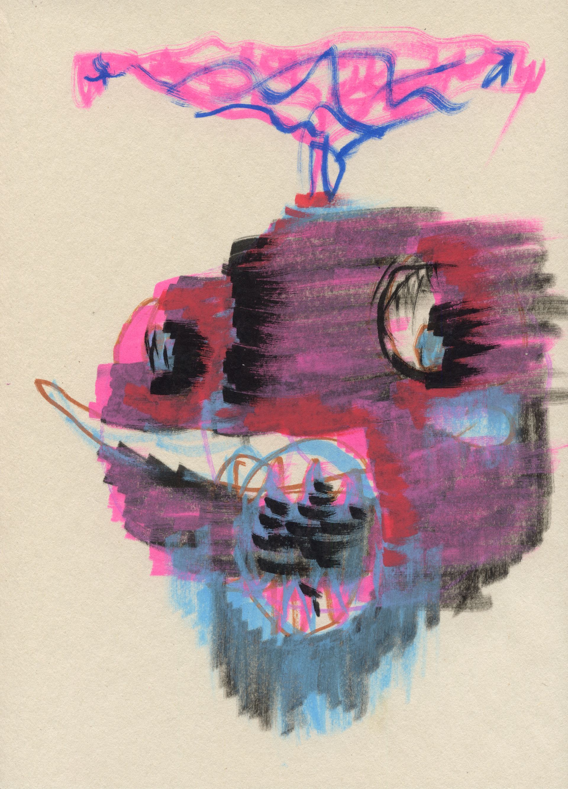 Дмитрий Кавка (Авторская графика - 
                  20 x 28 см) Портрет