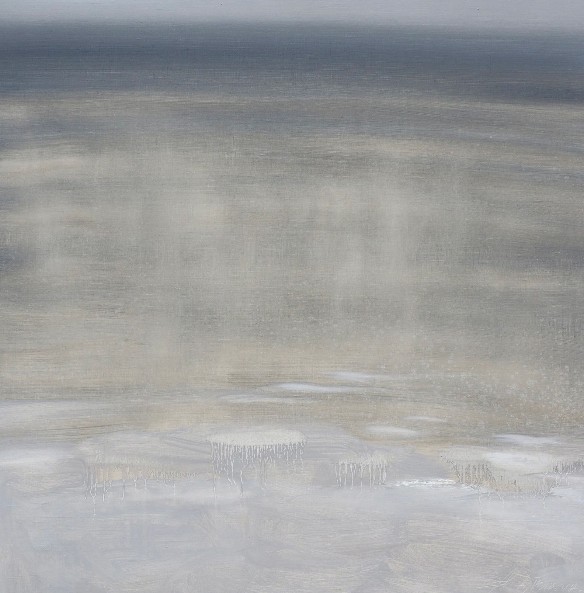 Анастасия Попова (Картина, живопись - 
                  80 x 80 см) Тонкий лед