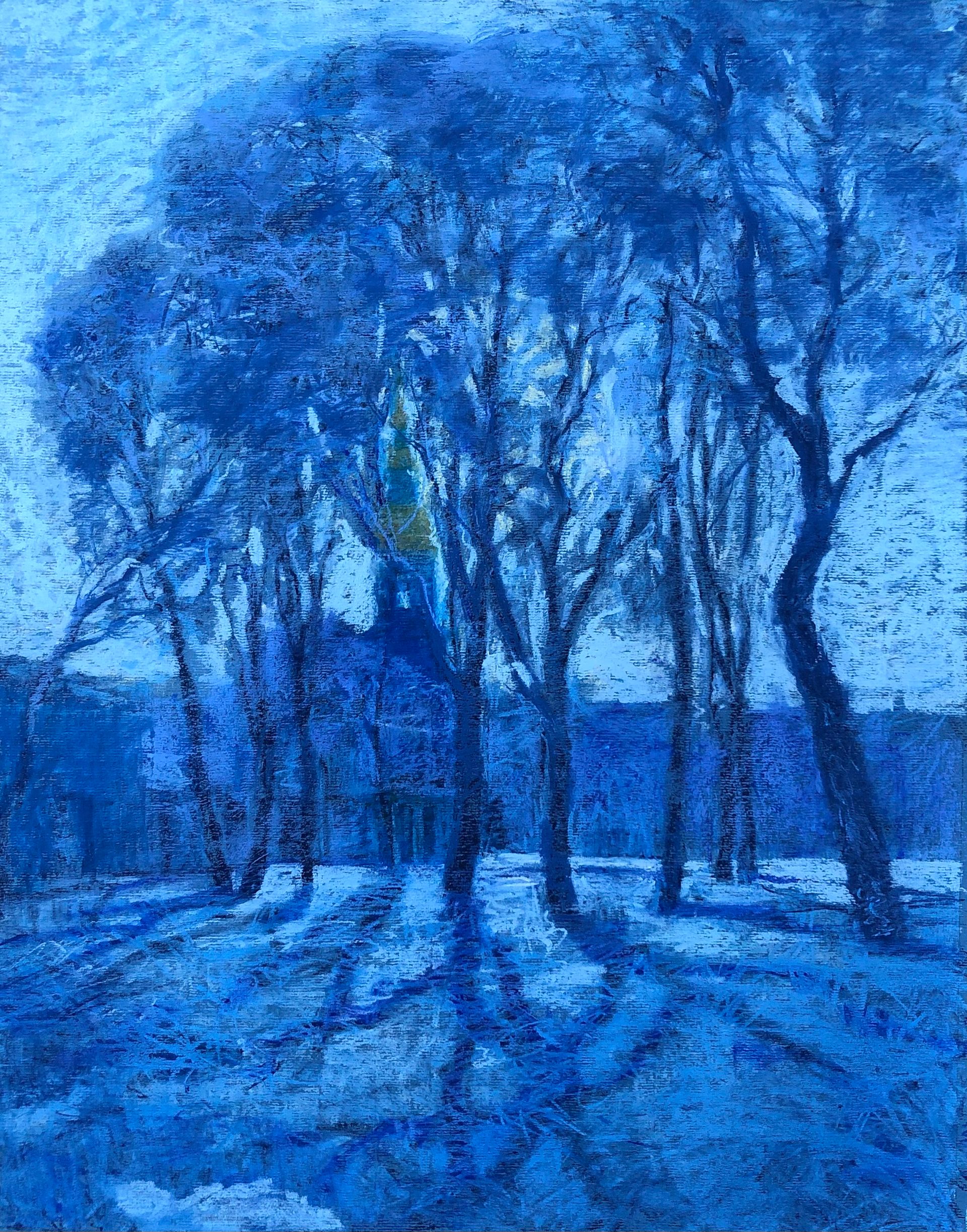 Екатерина Прокопенко (Авторская графика - 
                  45 x 60 см) Первый день весны