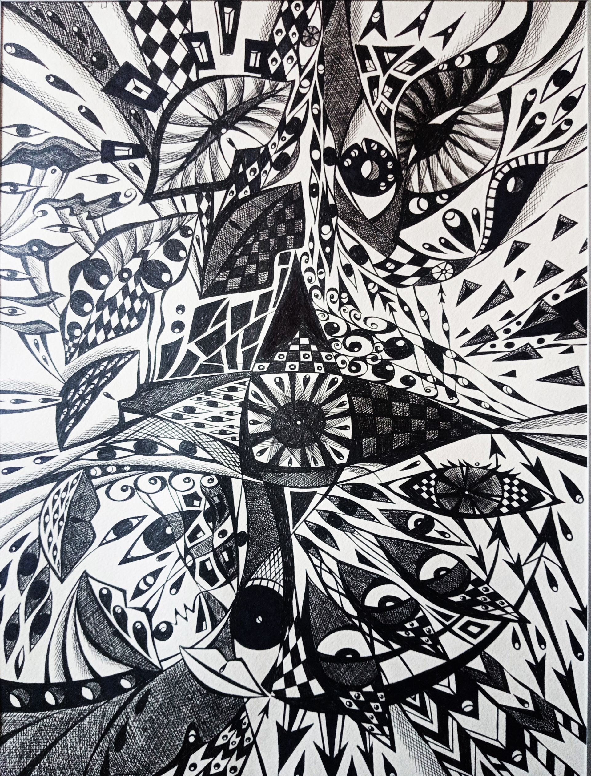 Ирина Шумская (Авторская графика - 
                  50 x 70 см) Загадки рима