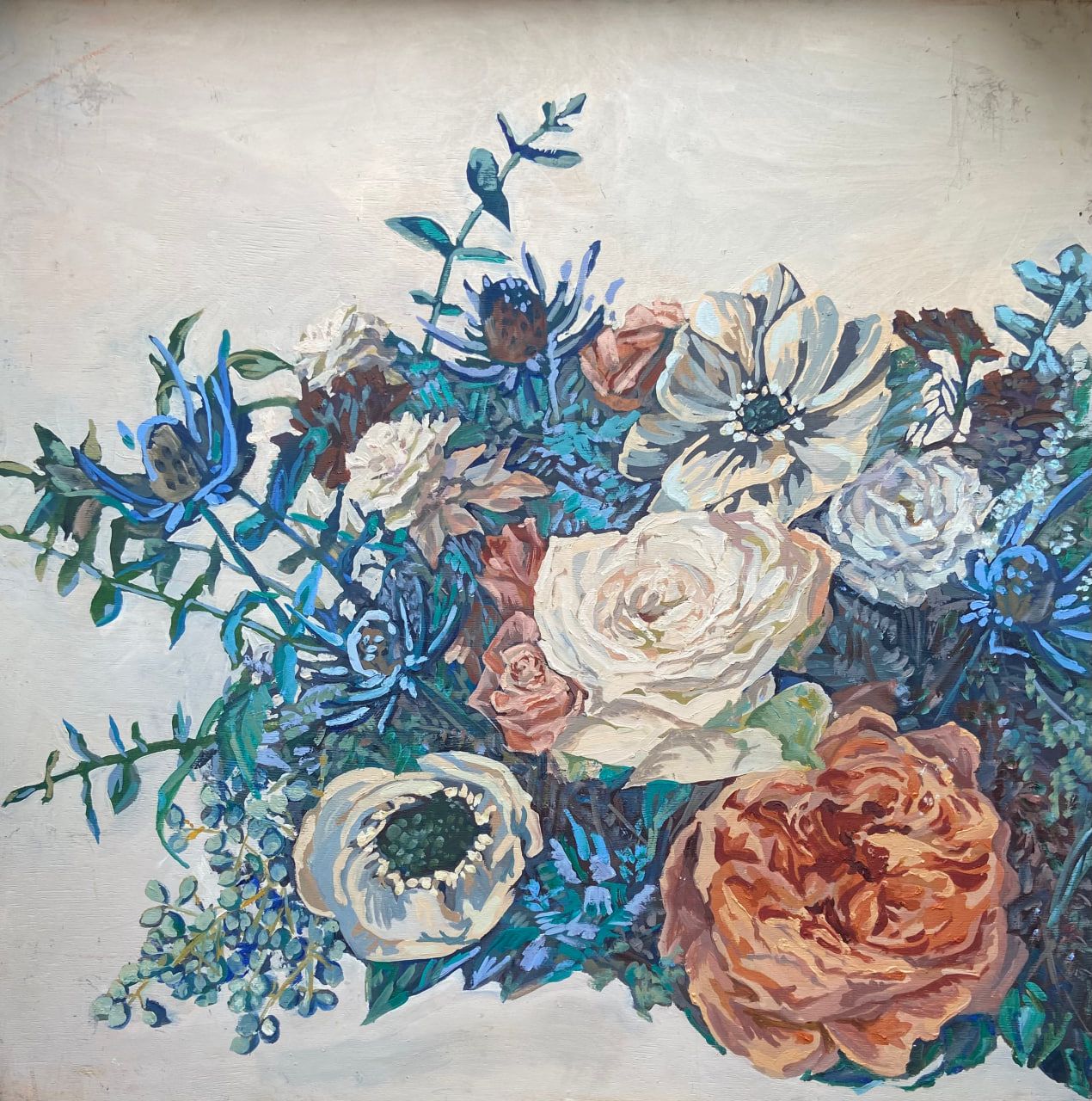Алёна Шамайко (Картина, живопись - 
                  76 x 76 см) Почувствуй весну
