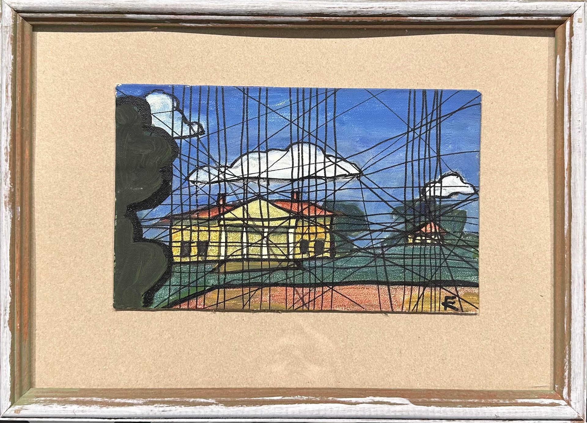 Клара Голицына (Авторская графика - 
                  32 x 23 см) Особняк в Романове
