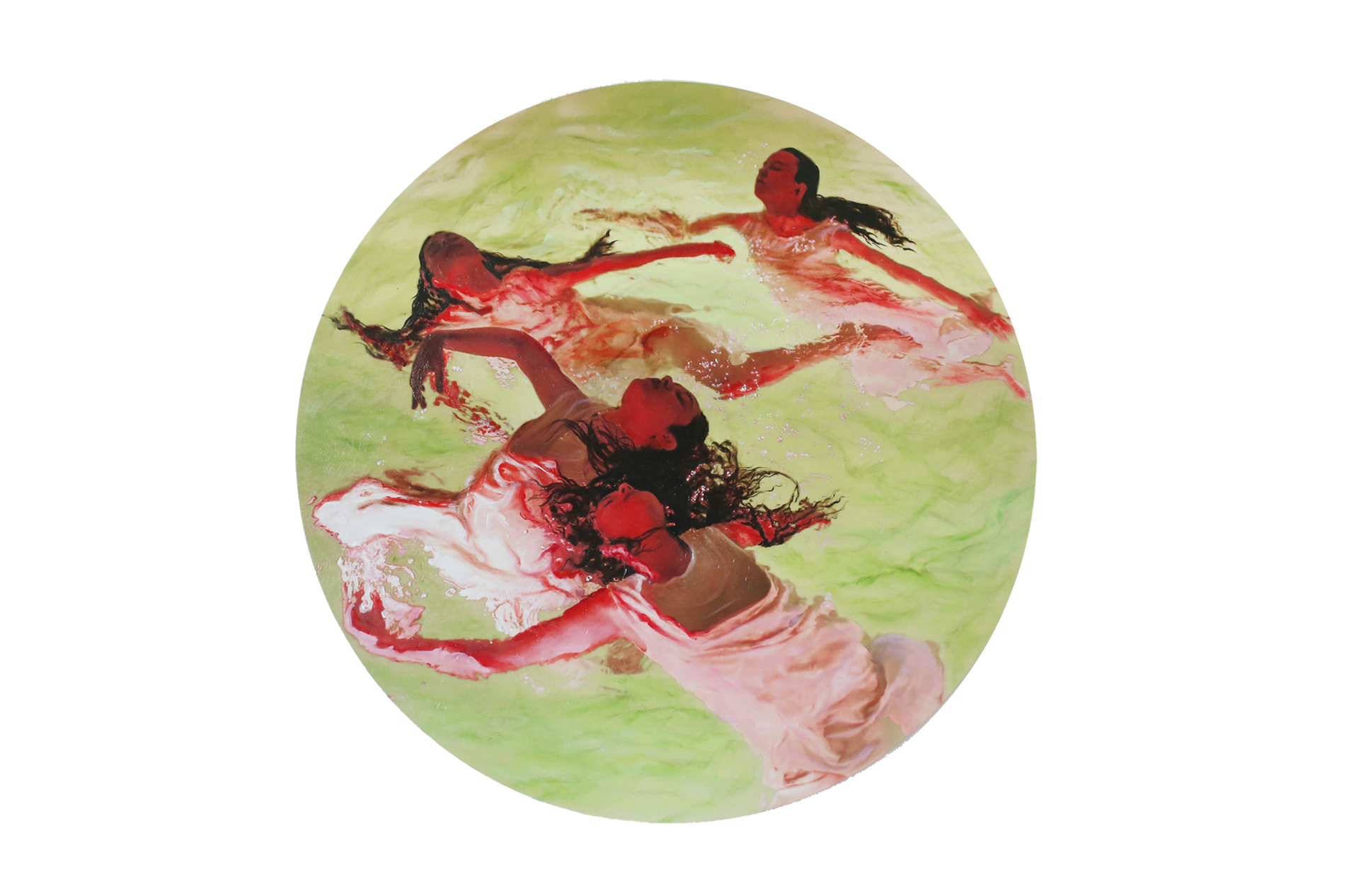 Татьяна Сенчило (Картина, живопись - 
                  100 x 100 см) Работа из проекта "Живая или мертвая"