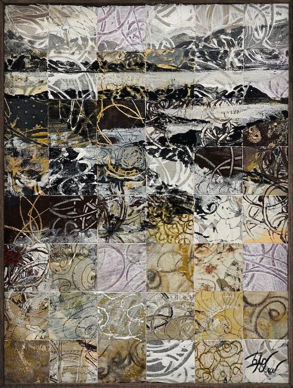 Юлия Ким (Коллаж / ассамбляж - 
                  30 x 40 см) Время