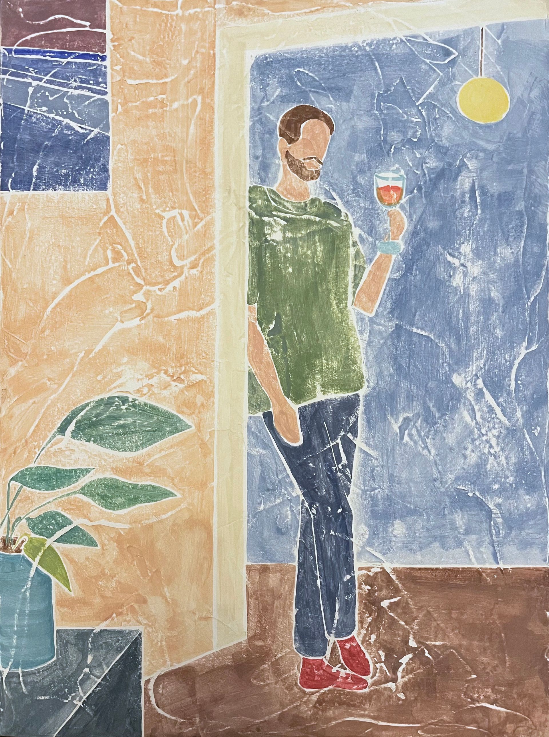 Наталья Чобанян (Картина, живопись - 
                  30 x 40 см) Сок в бокале