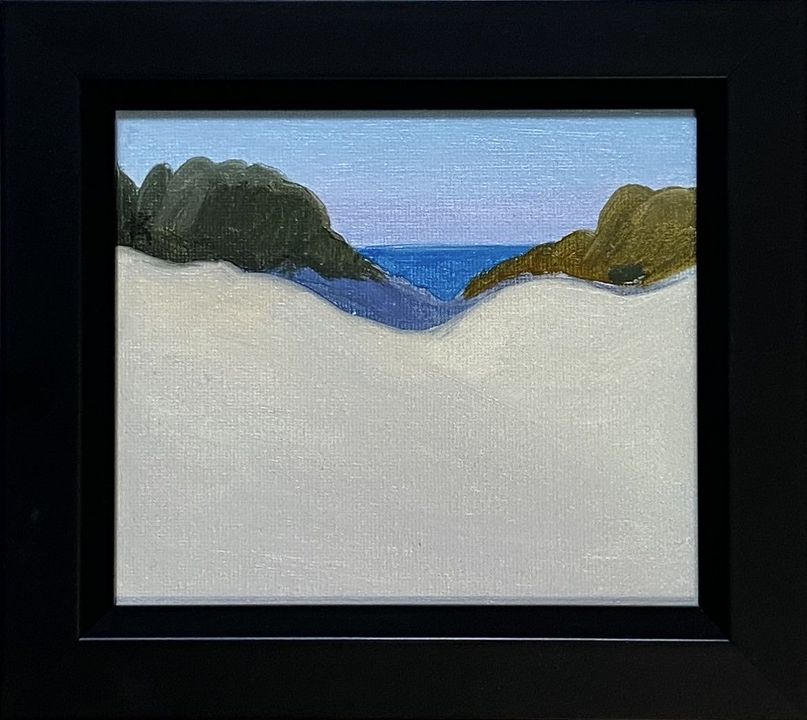 Алексей Кротов (Картина, живопись - 
                  19 x 17 см) Миниатюры. Дюны на пляже Куршской косы