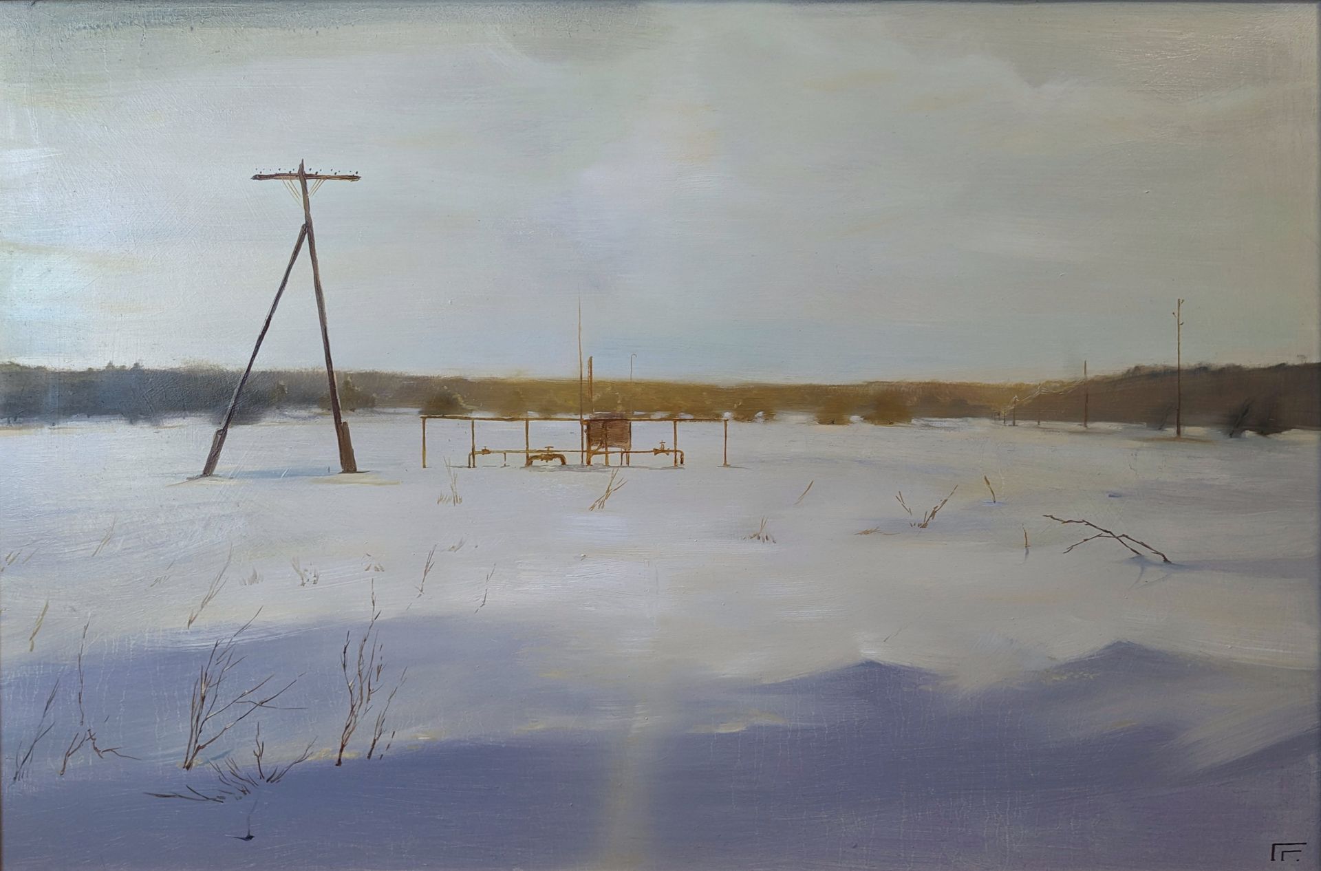 Глеб Горшунов (Картина, живопись - 
                  75 x 50 см) Белый Яр