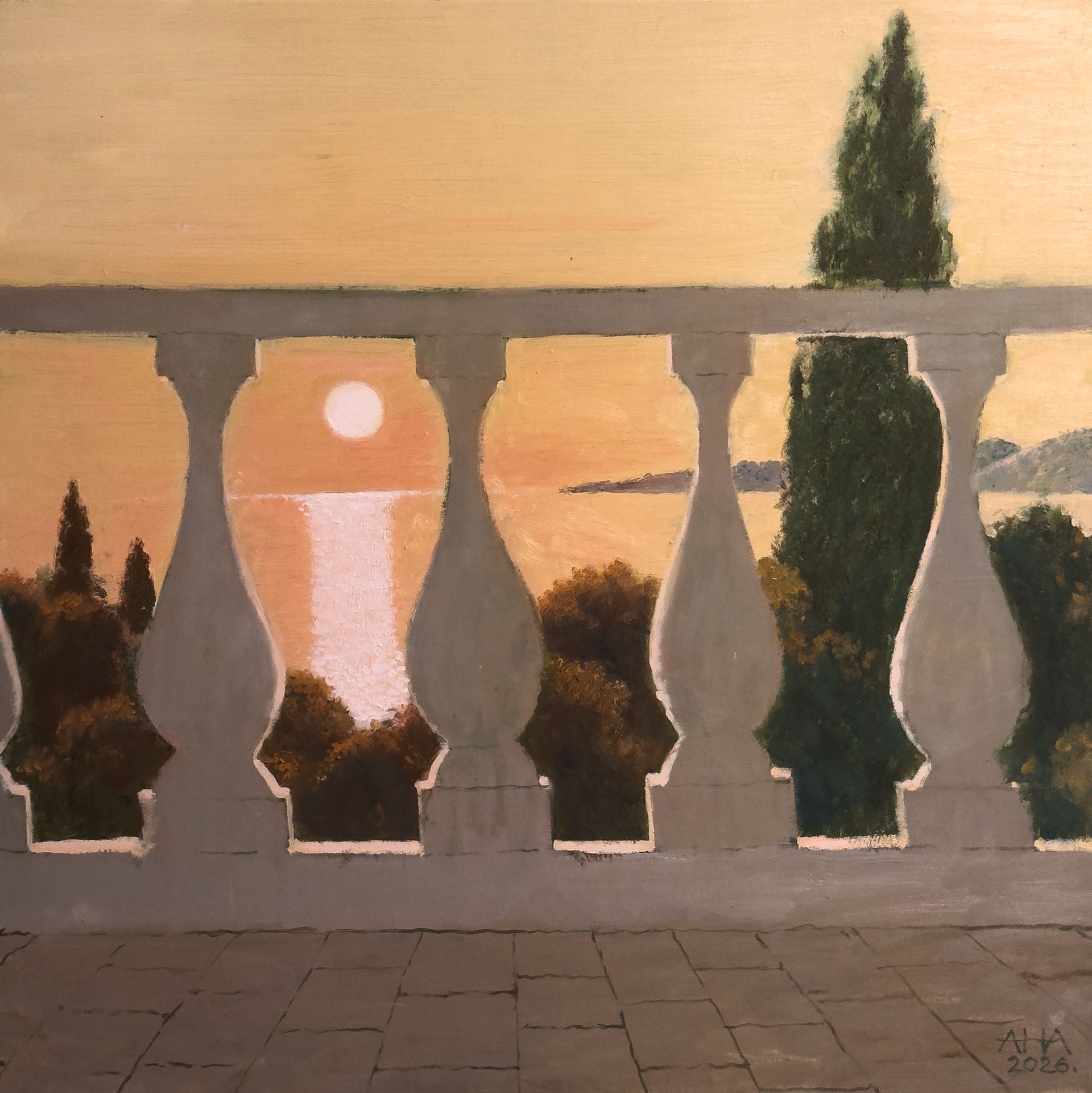 Андрей Аверьянов (Картина, живопись - 
                  75 x 75 см) У Моря