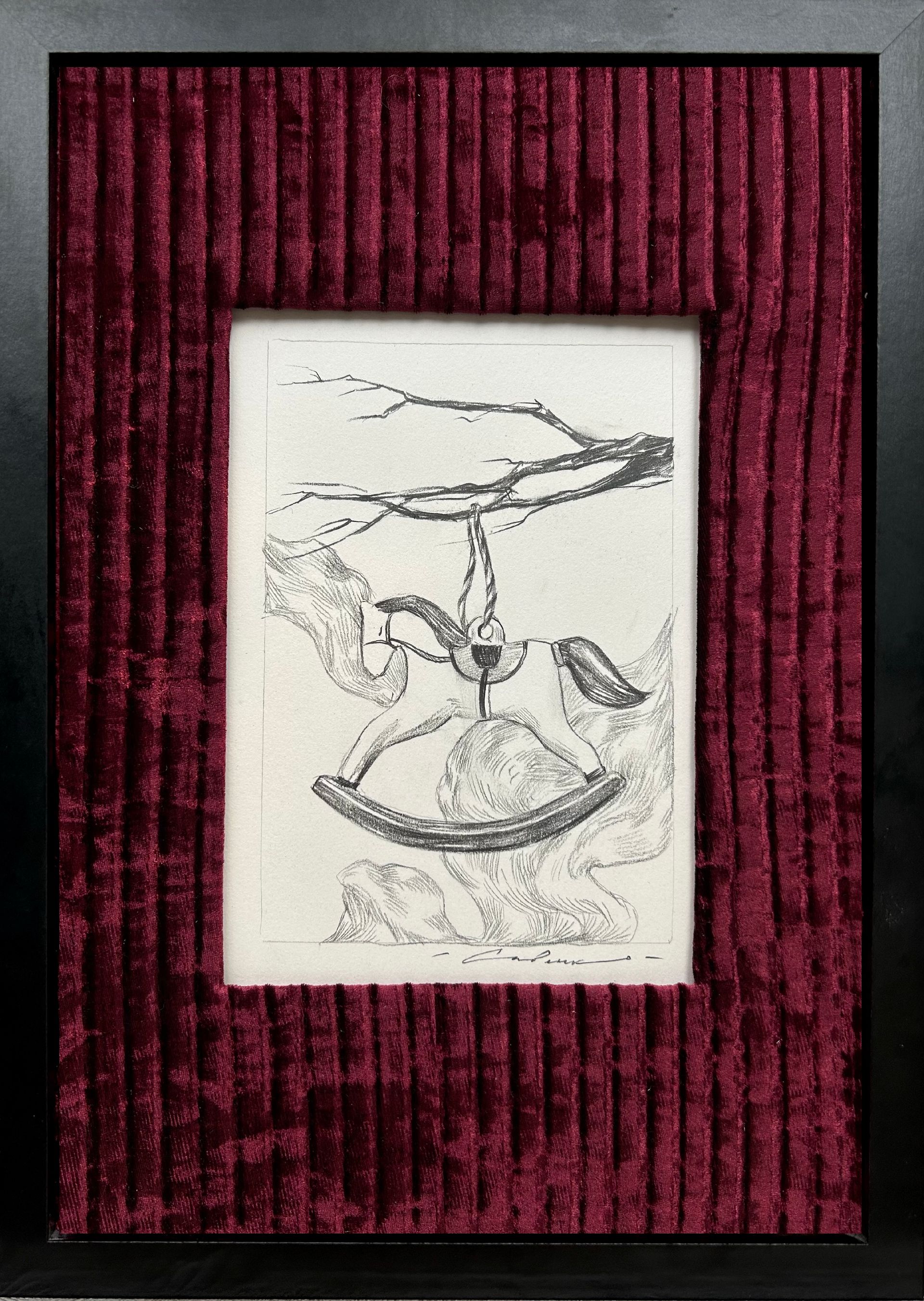 Анастасия Савенко (Авторская графика - 
                  22 x 33 см) Лошадка III