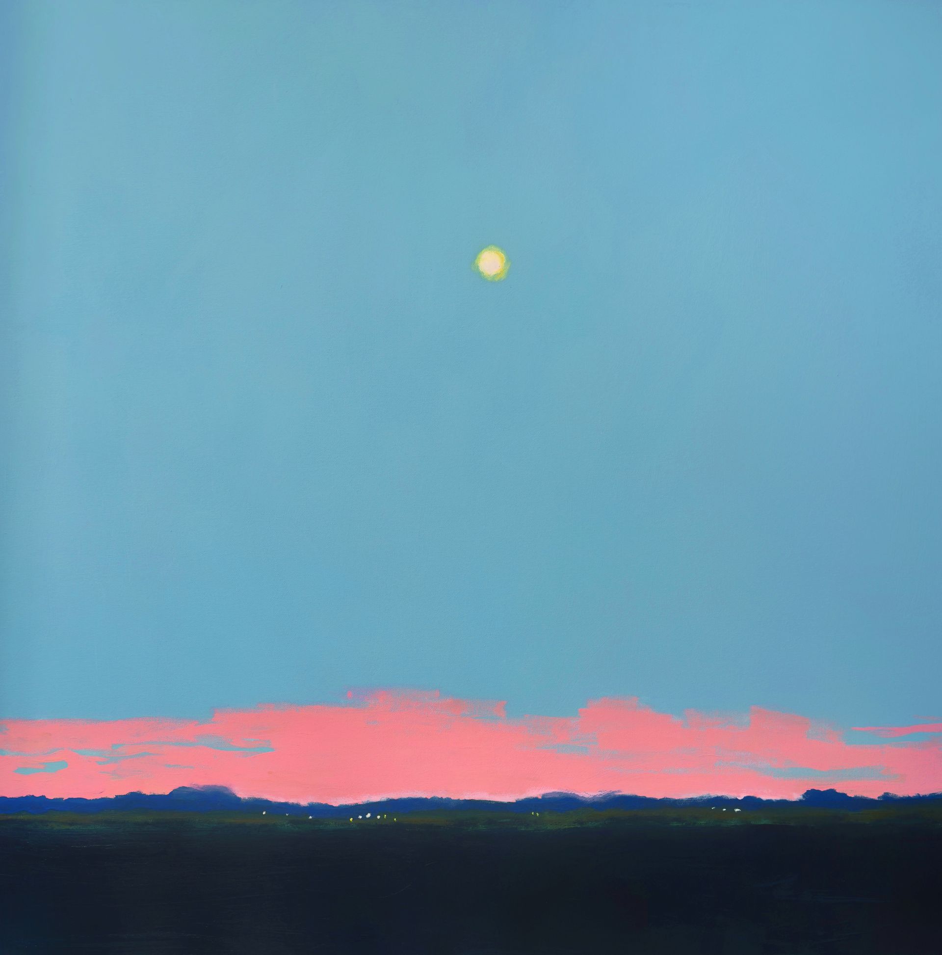 Анна Ганина (Картина, живопись - 
                  100 x 100 см) Evening calmness