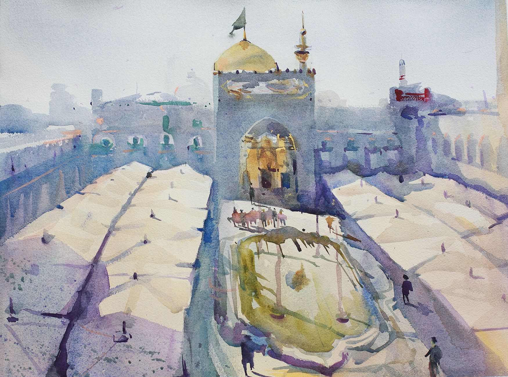Дарья Парий (Авторская графика - 
                  58 x 43 см) Иран