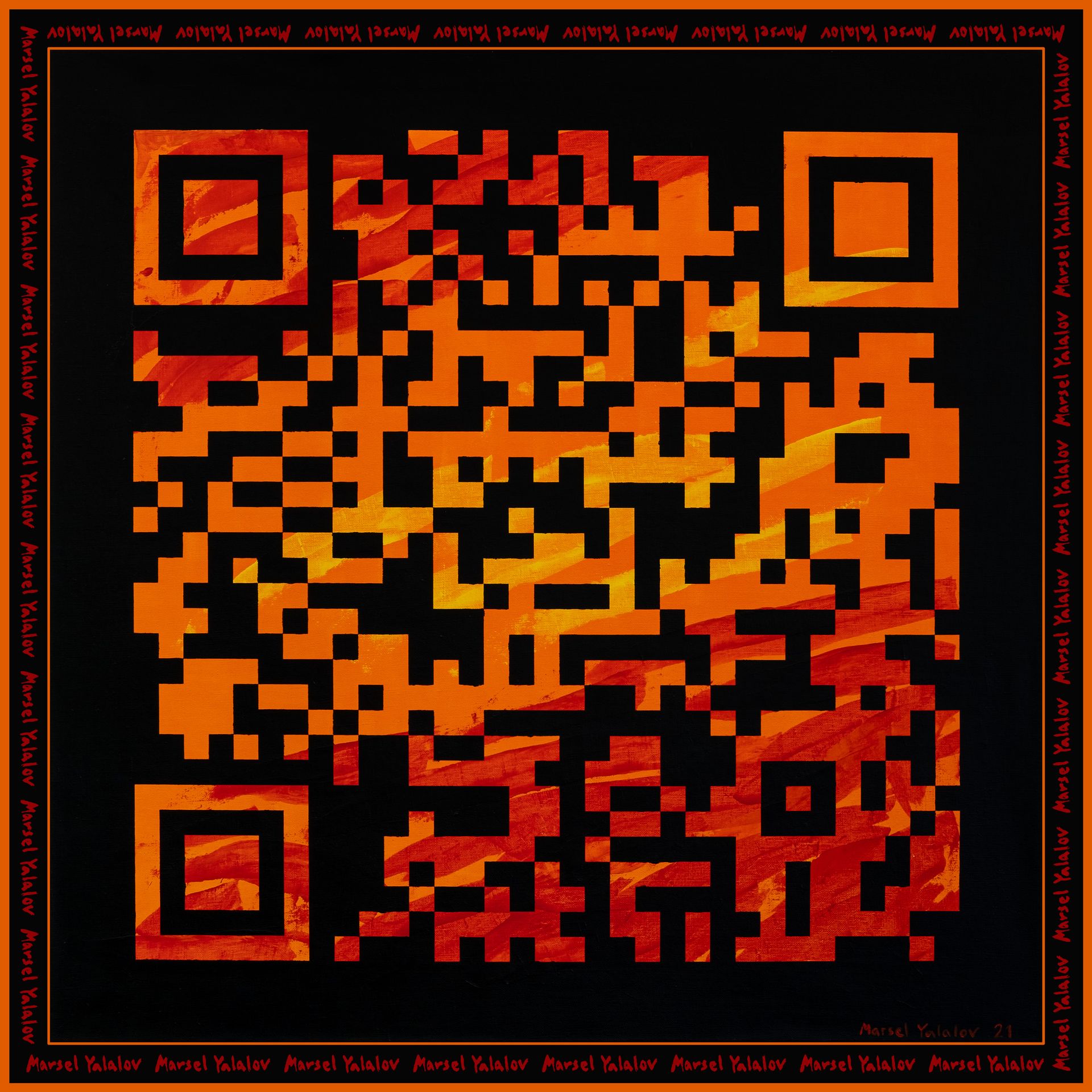 Марсель Ялалов (Костюм / одежда  - 
                  90 x 90 см) Event Horizon. Update