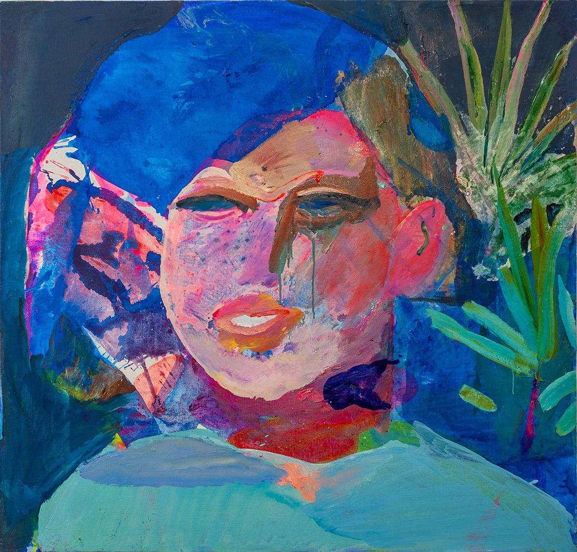 Алина Федотова (Картина, живопись - 
                  100 x 100 см) Ночные улыбки утром не таят