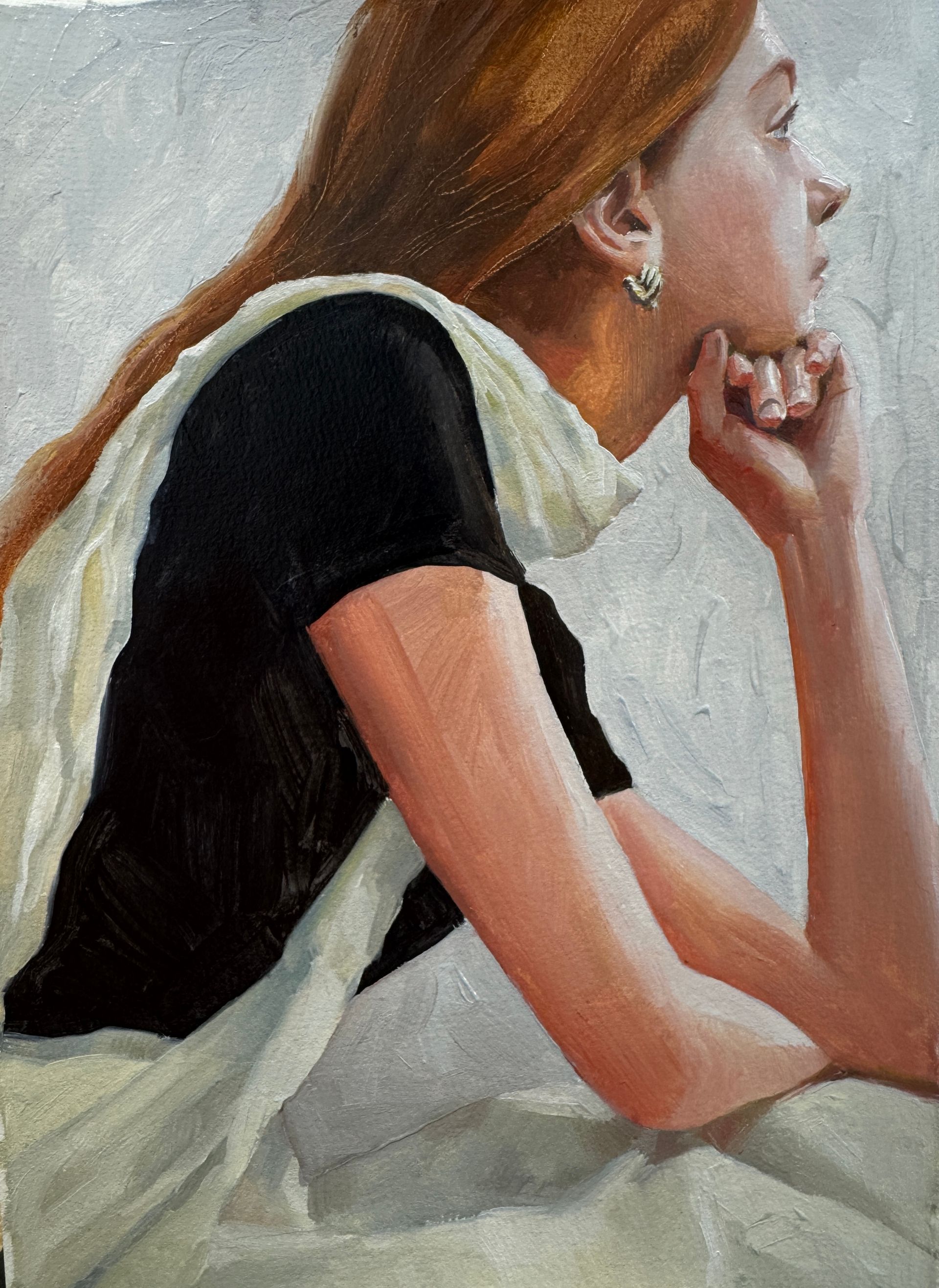 Алиса Дьякова (Авторская графика - 
                  21 x 29 см) СОЗЕРЦАНИЕ