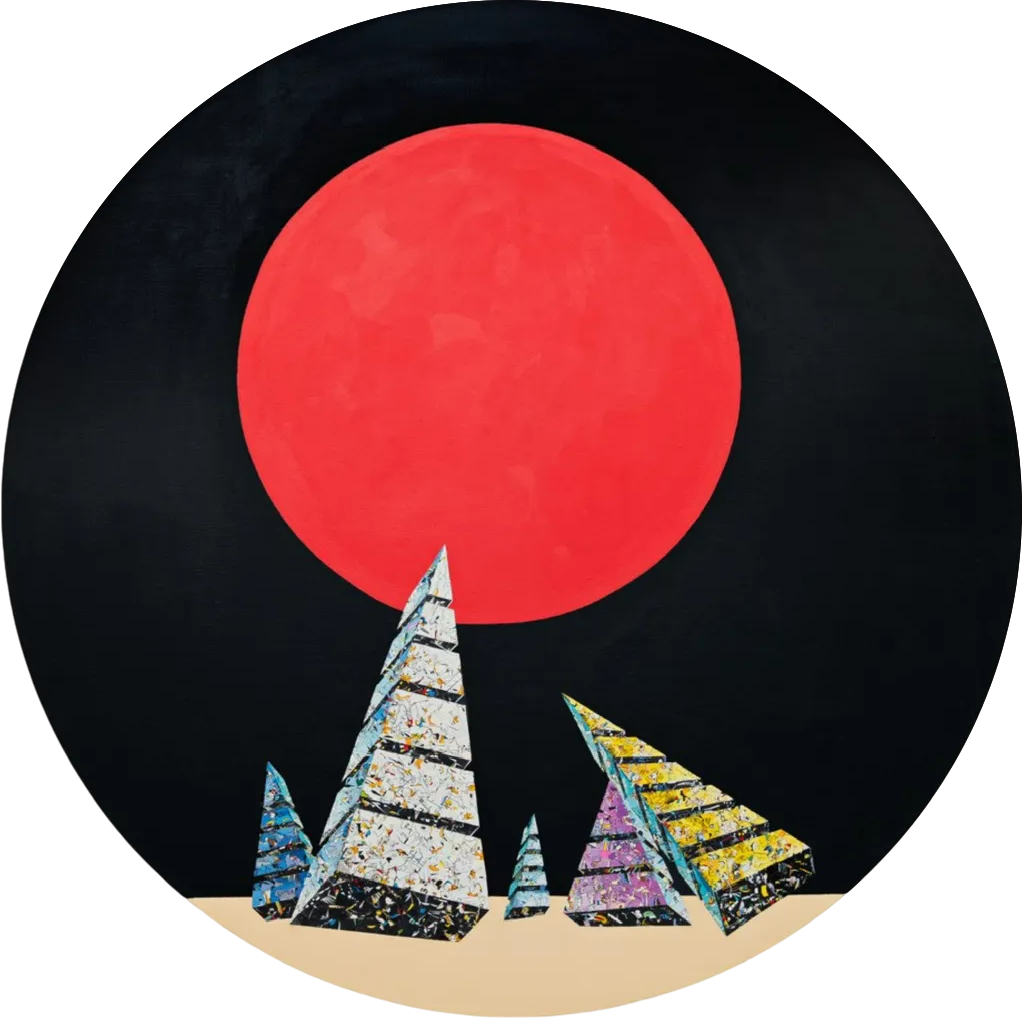 Оля Кройтор (Картина, живопись - 
                  100 x 100 см) Ситуация 19