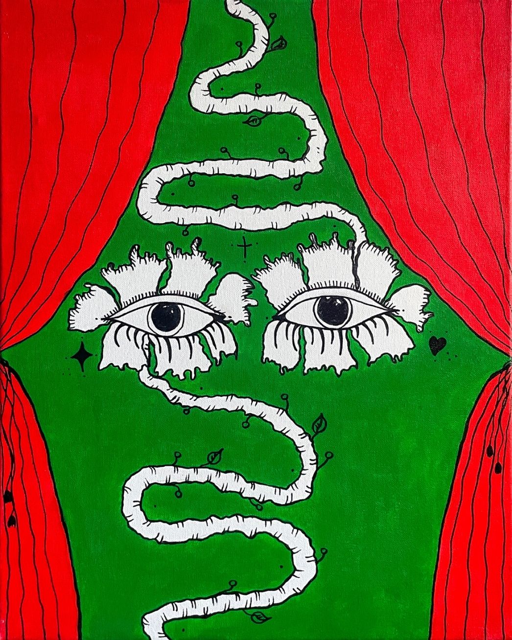 Лиза Шнайдер (Картина, живопись - 
                  40 x 50 см) Глаза