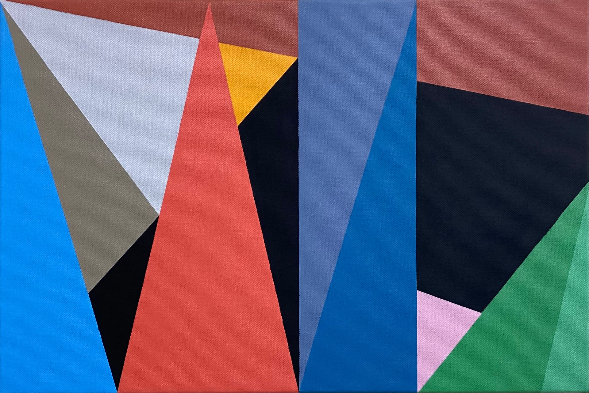 Юрий Ростиславский (Картина, живопись - 
                  60 x 40 см) Морфология треугольника