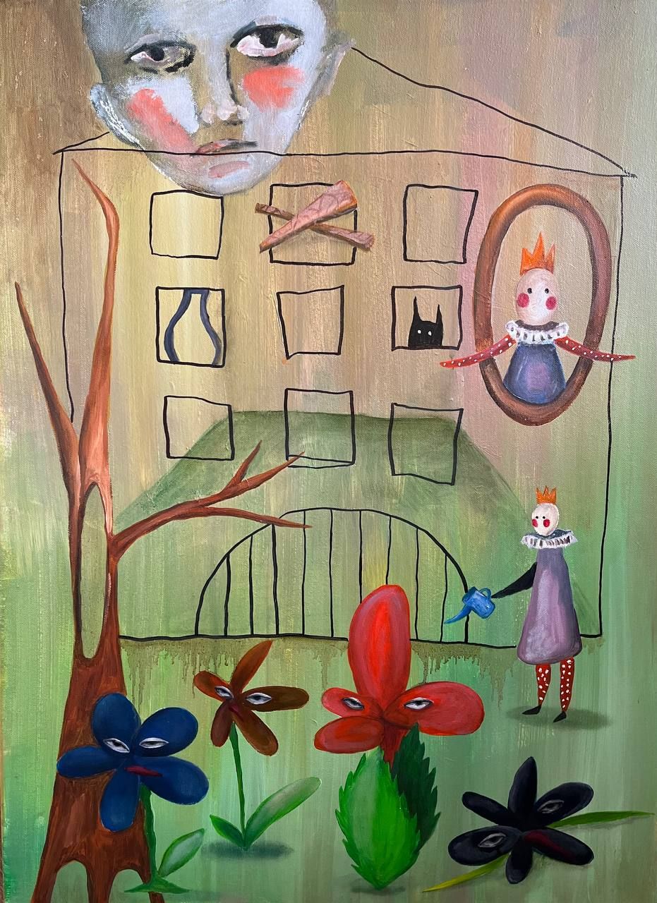 Лина Кордюченко (Картина, живопись - 
                  50 x 70 см) Безымянный остров