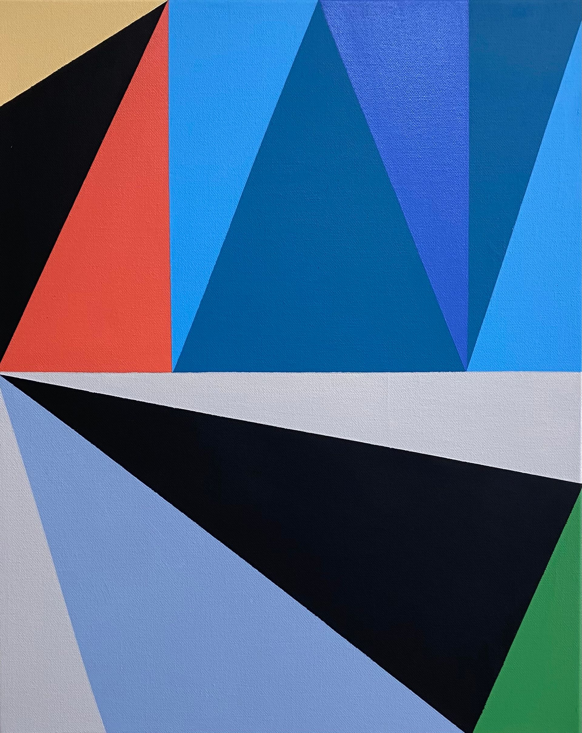 Юрий Ростиславский (Картина, живопись - 
                  40 x 50 см) Морфология треугольника