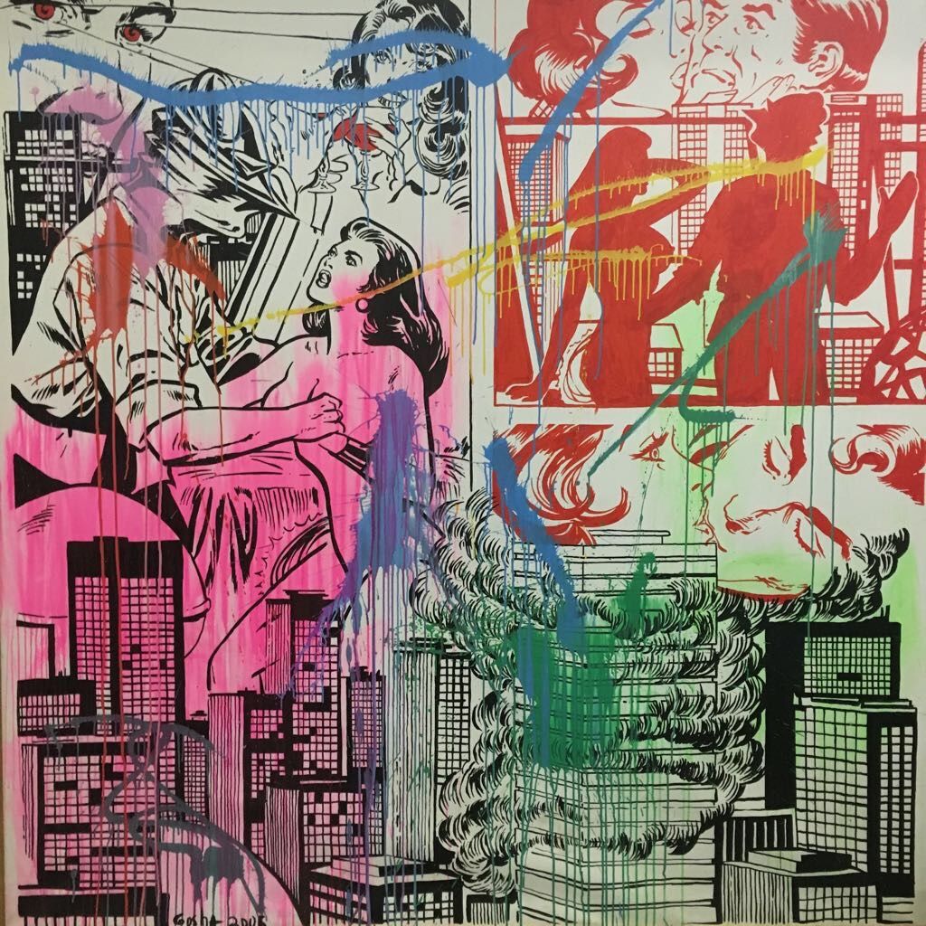 Гоша Острецов (Картина, живопись - 
                  200 x 200 см) Из серии "Sex in the City”
