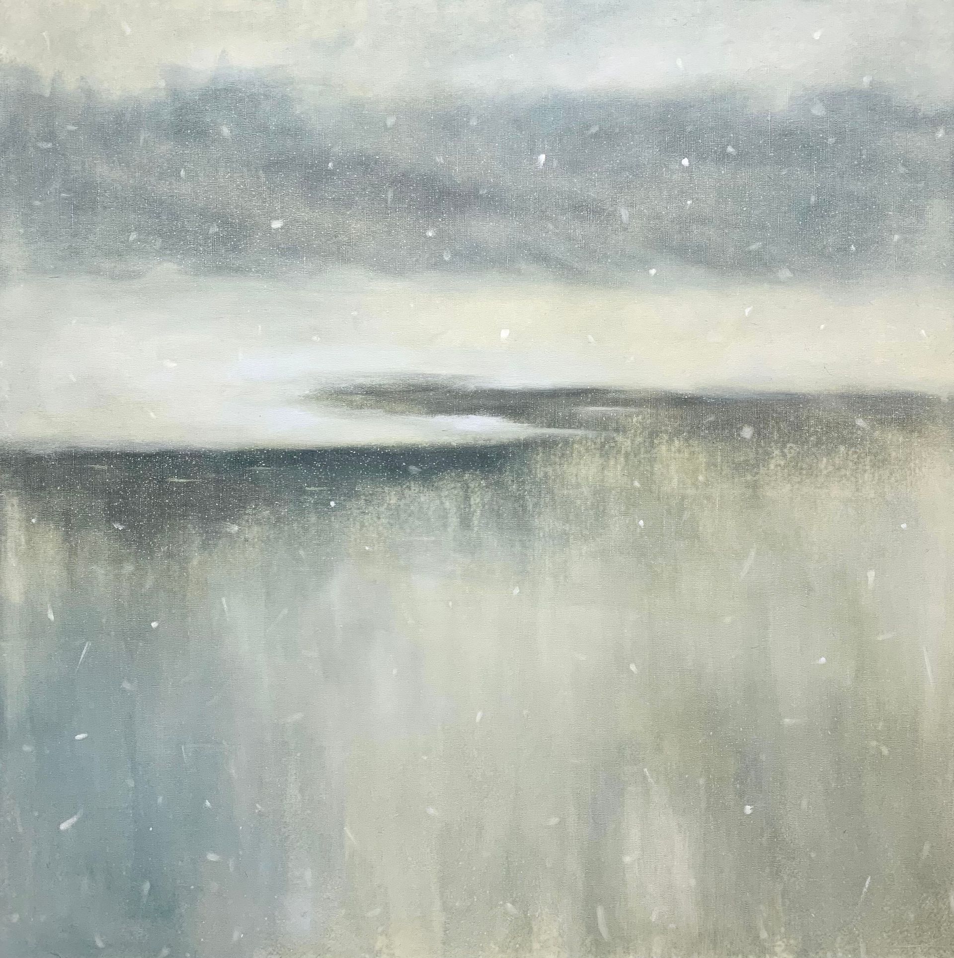 Анастасия Попова (Картина, живопись - 
                  100 x 100 см) Тонкий лед